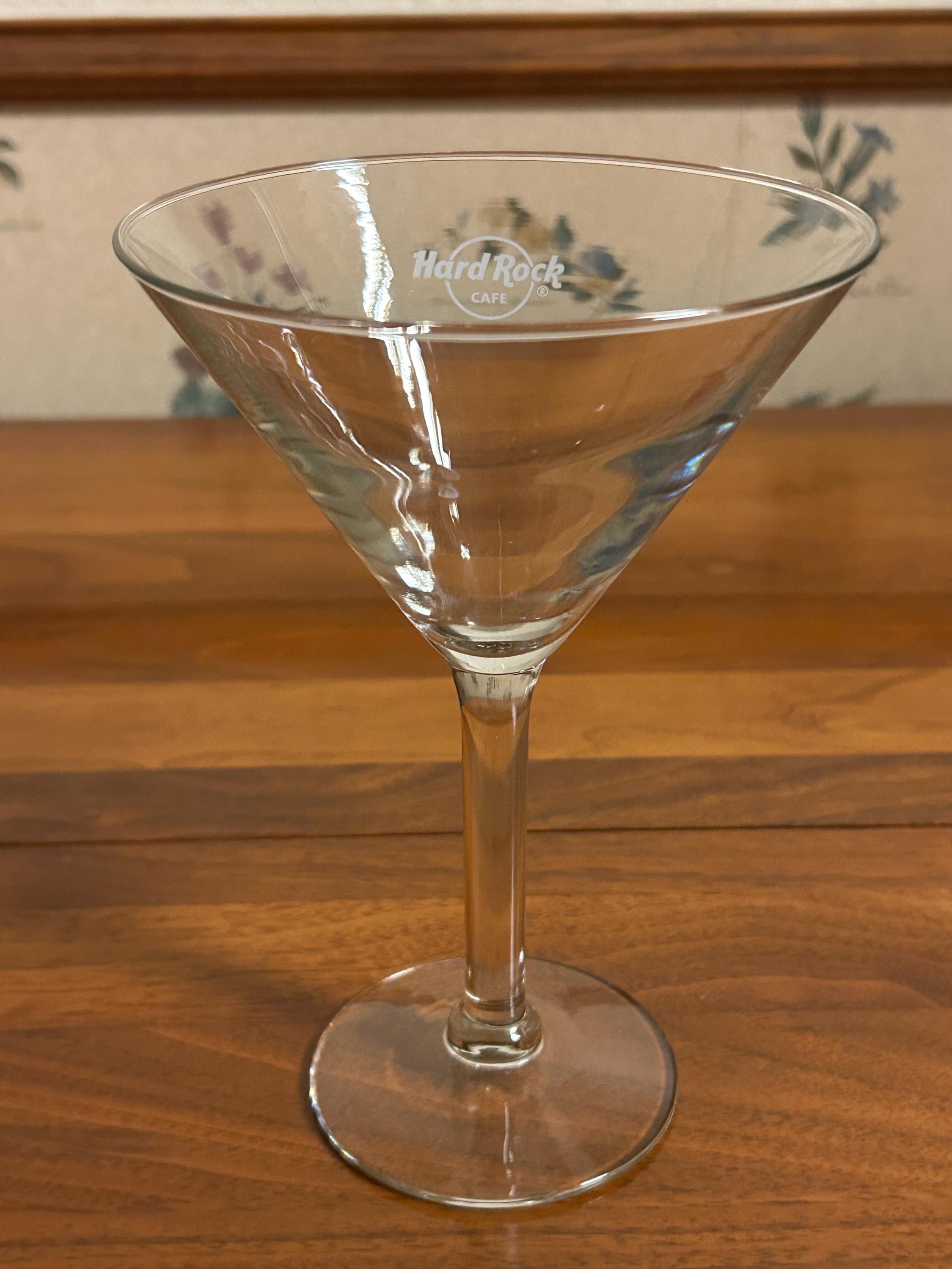 Vintage Hard Rock Cafe - San Antonio - Cocktail Glass 7" Tall