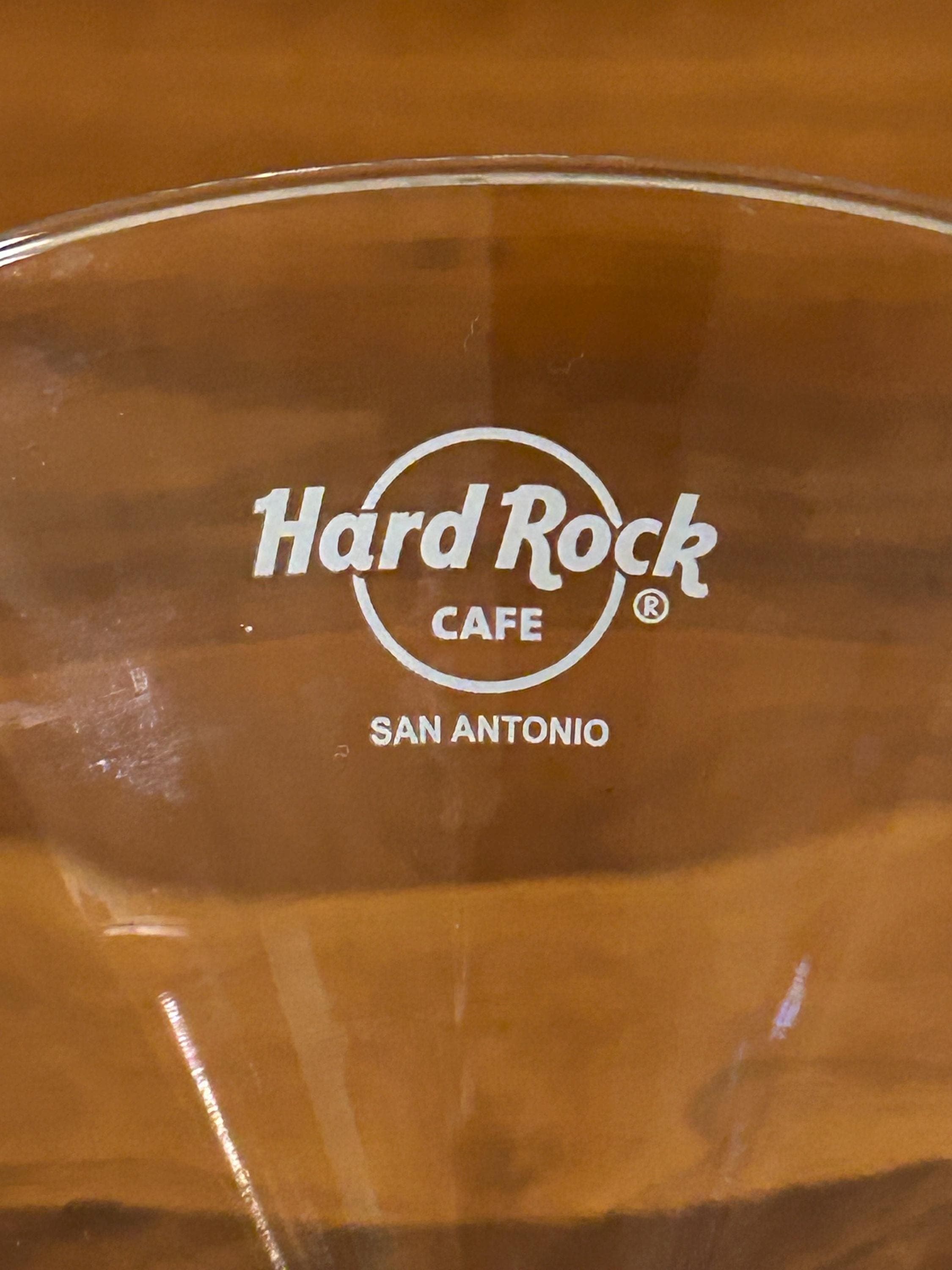 Vintage Hard Rock Cafe - San Antonio - Cocktail Glass 7" Tall
