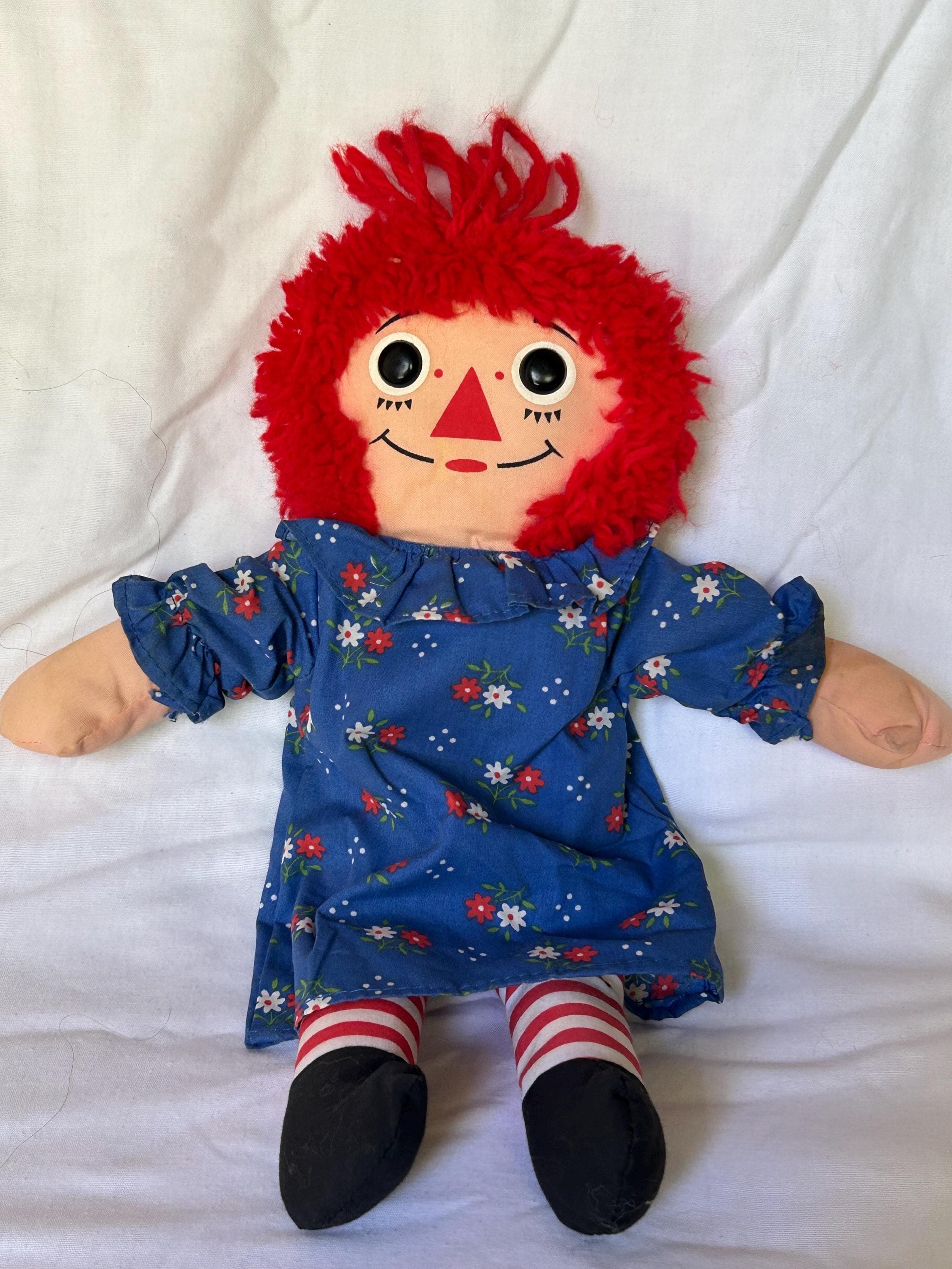 Vintage 1987 Playskool Raggedy Ann doll 12" soft cloth 70101 Great Condition