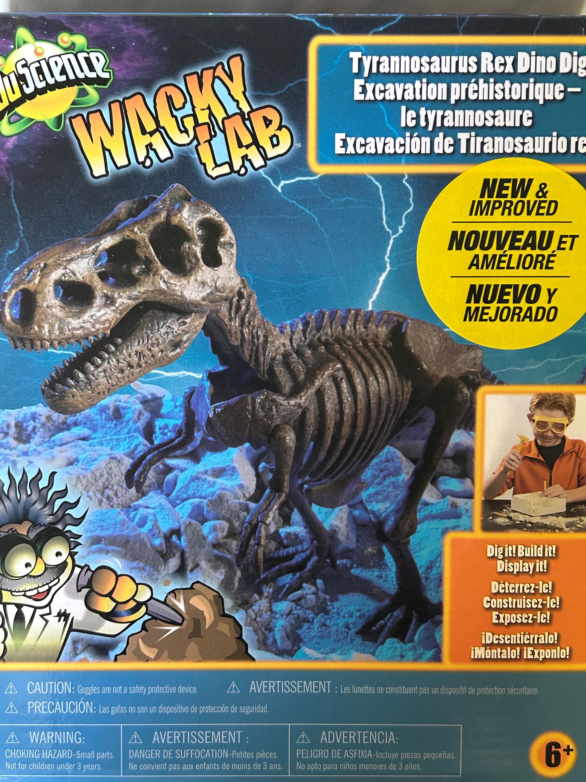 Wacky Lab T-Rex Dino Dig Kit: Build & Display