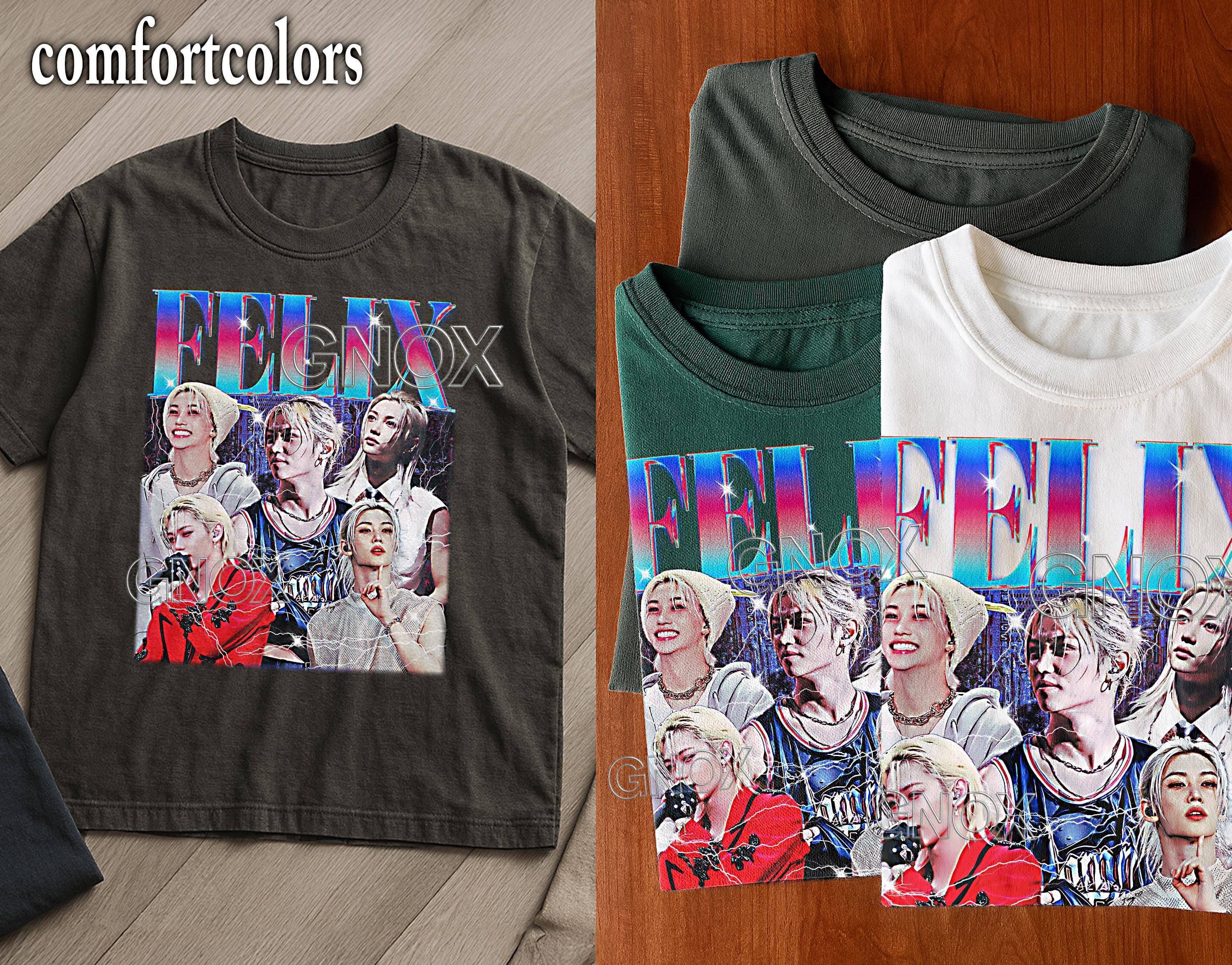 FELIX LEE Shirt, Felix Lee Tshirt, Felix Stray Kids Tees, Felix SKZ Retro 90s Sweater, Felix Lee Merch Gift, Felix Kpop idol Merch #saf - image 5