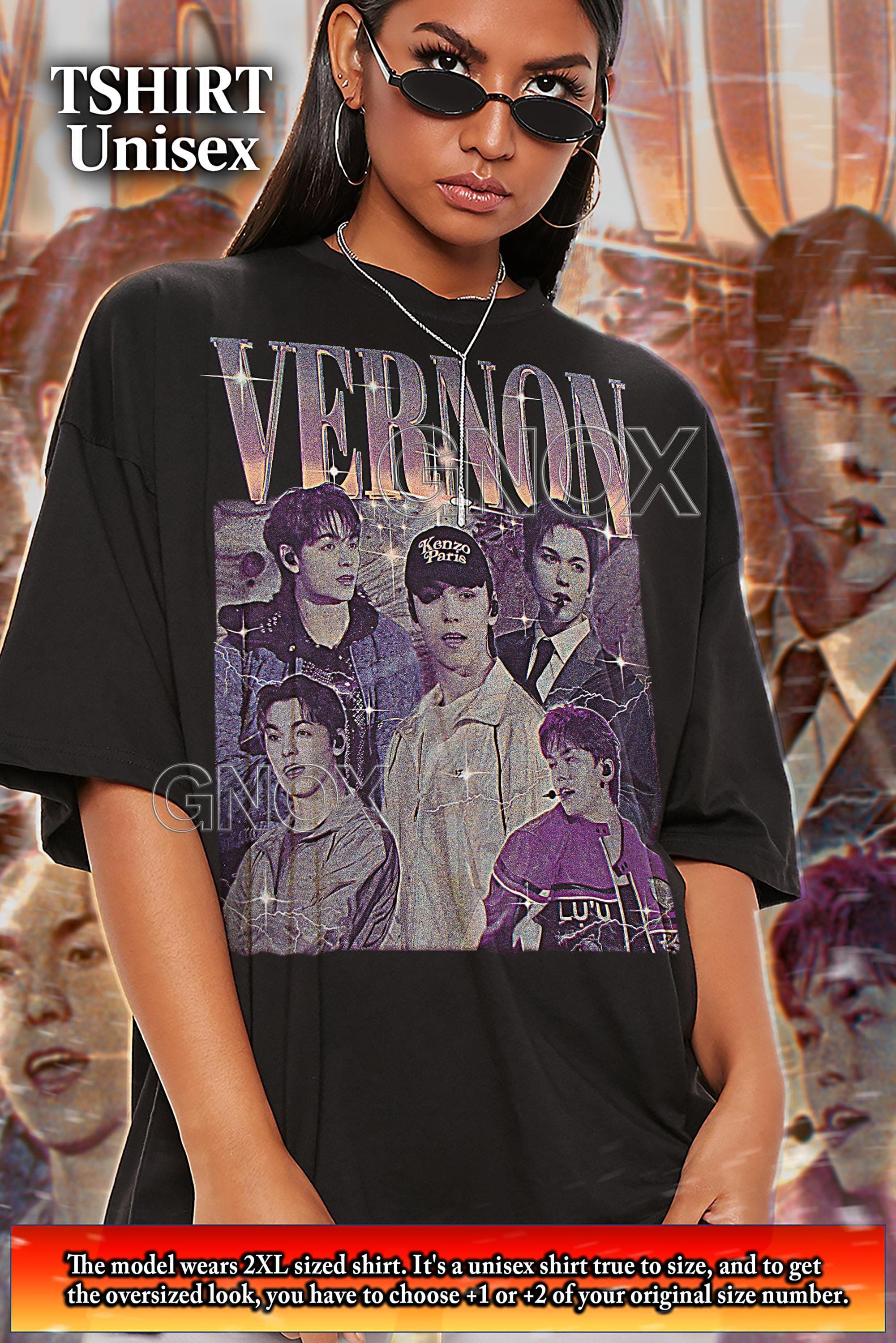 VERNON Seventeen Idol Shirt, Vernon Idol Tshirt, Vernon Kpop Tees, Vernon Retro 90s Sweater, Vernon Merch Gift #saf