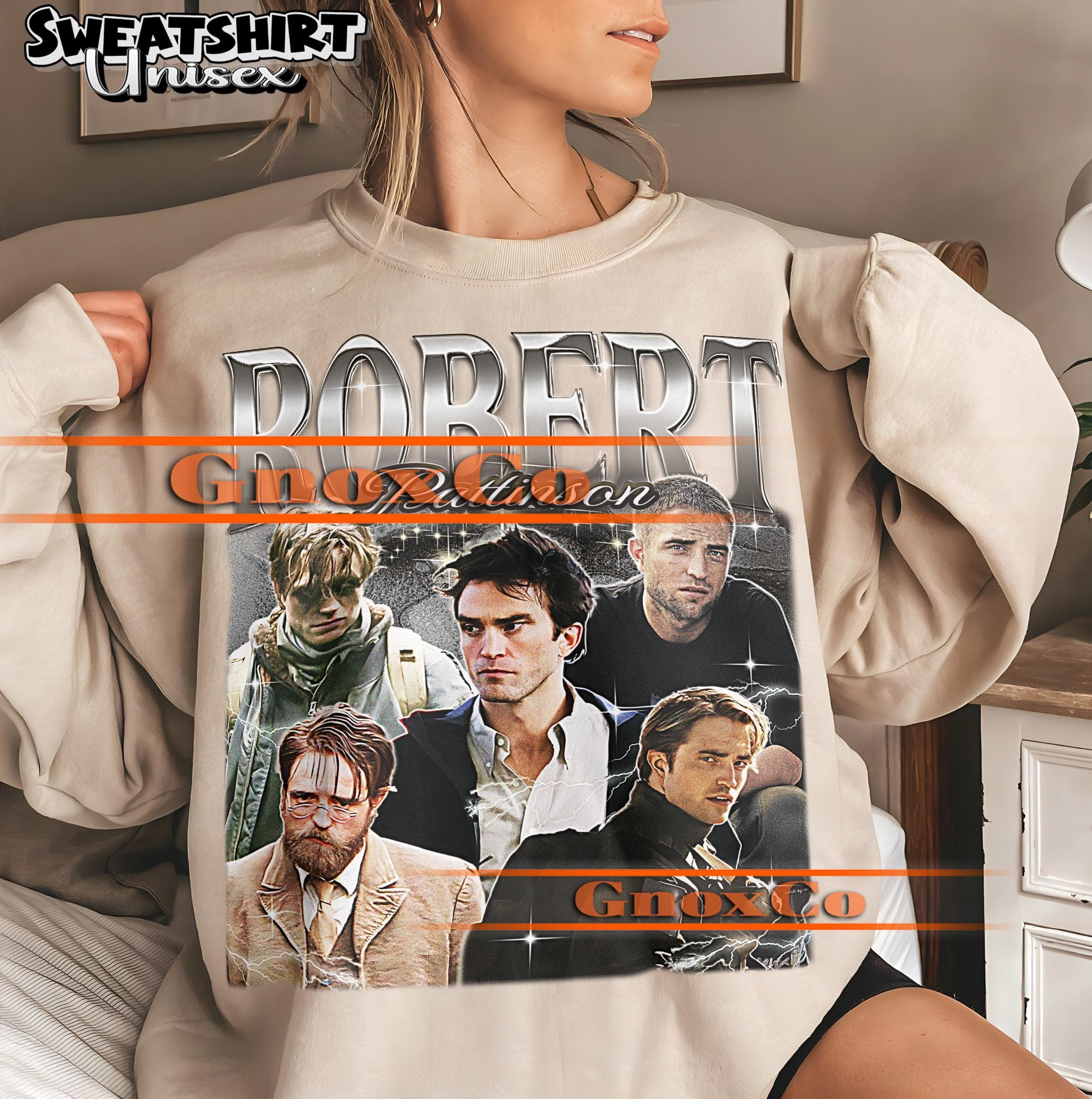 ROBERT PATTINSON Shirt, Robert Pattinson Vintage Tshirt, Robert Pattinson Fan Tees, Robert Pattinson Retro 90s Sweater Merch Gift #saf - image 4