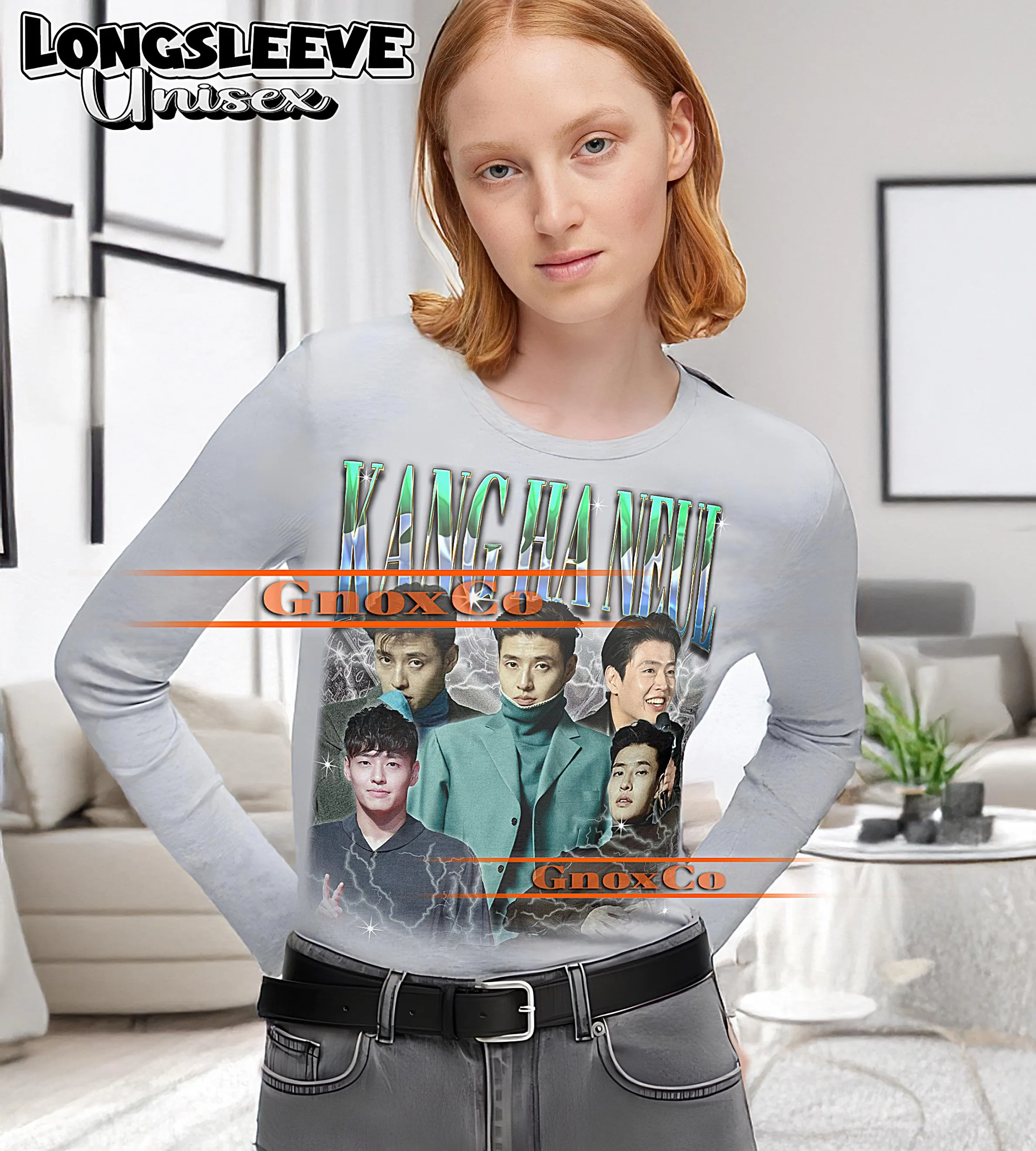 KANG HA NEUL Shirt, Kang Ha Neul Vintage Tshirt, Kang Ha Neul Fan Tees, Kang Ha Neul Retro 90s Sweater, Kang Ha Neul Merch Gift#tpc - image 4