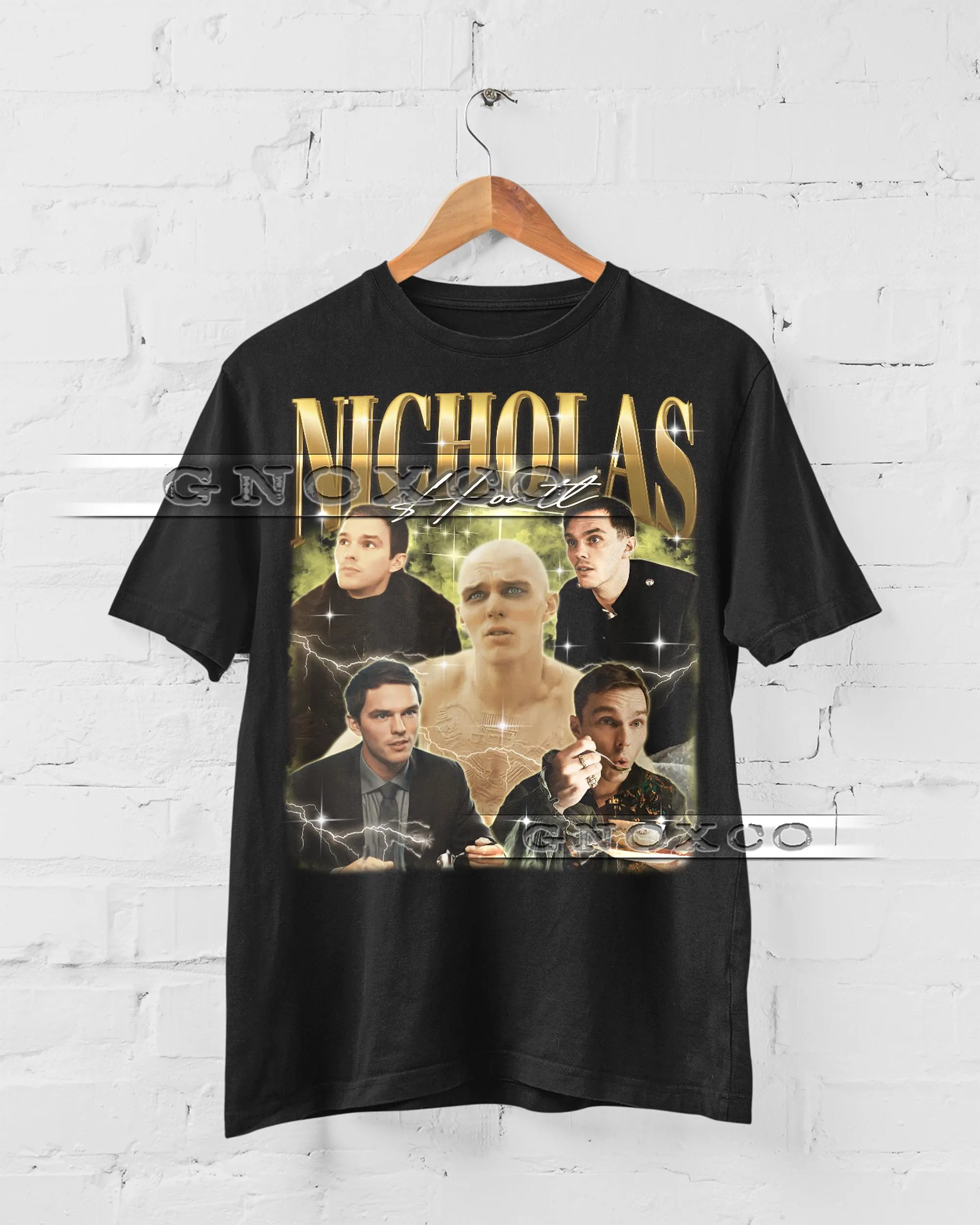 NICHOLAS HOULT Vintage Shirt, Nicholas Hoult Homage Tshirt, Nicholas Hoult Fan Tees, Nicholas Hoult Retro 90s, Nicholas Hoult Merch #saf - image 3