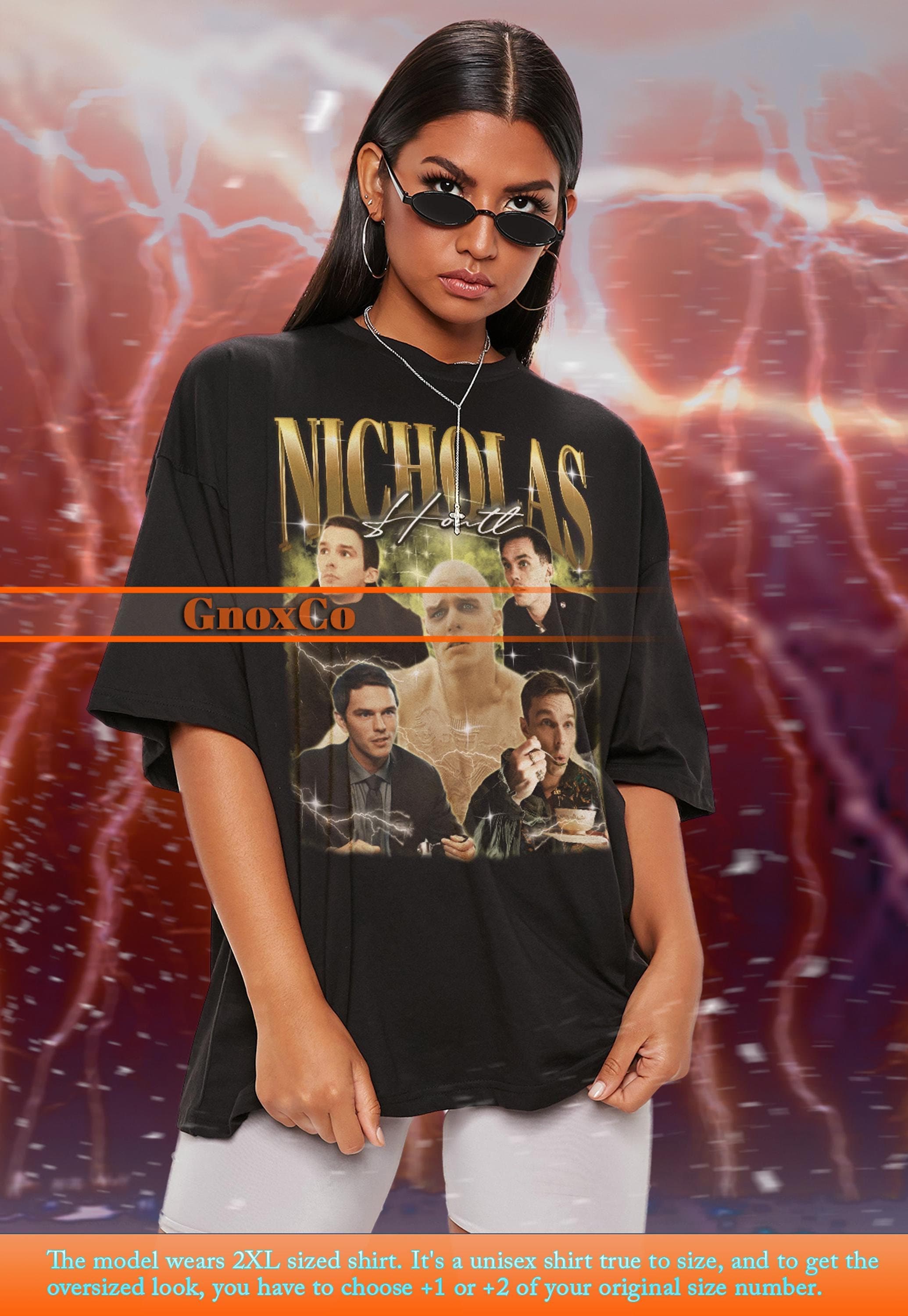 NICHOLAS HOULT Vintage Shirt, Nicholas Hoult Homage Tshirt, Nicholas Hoult Fan Tees, Nicholas Hoult Retro 90s, Nicholas Hoult Merch #saf