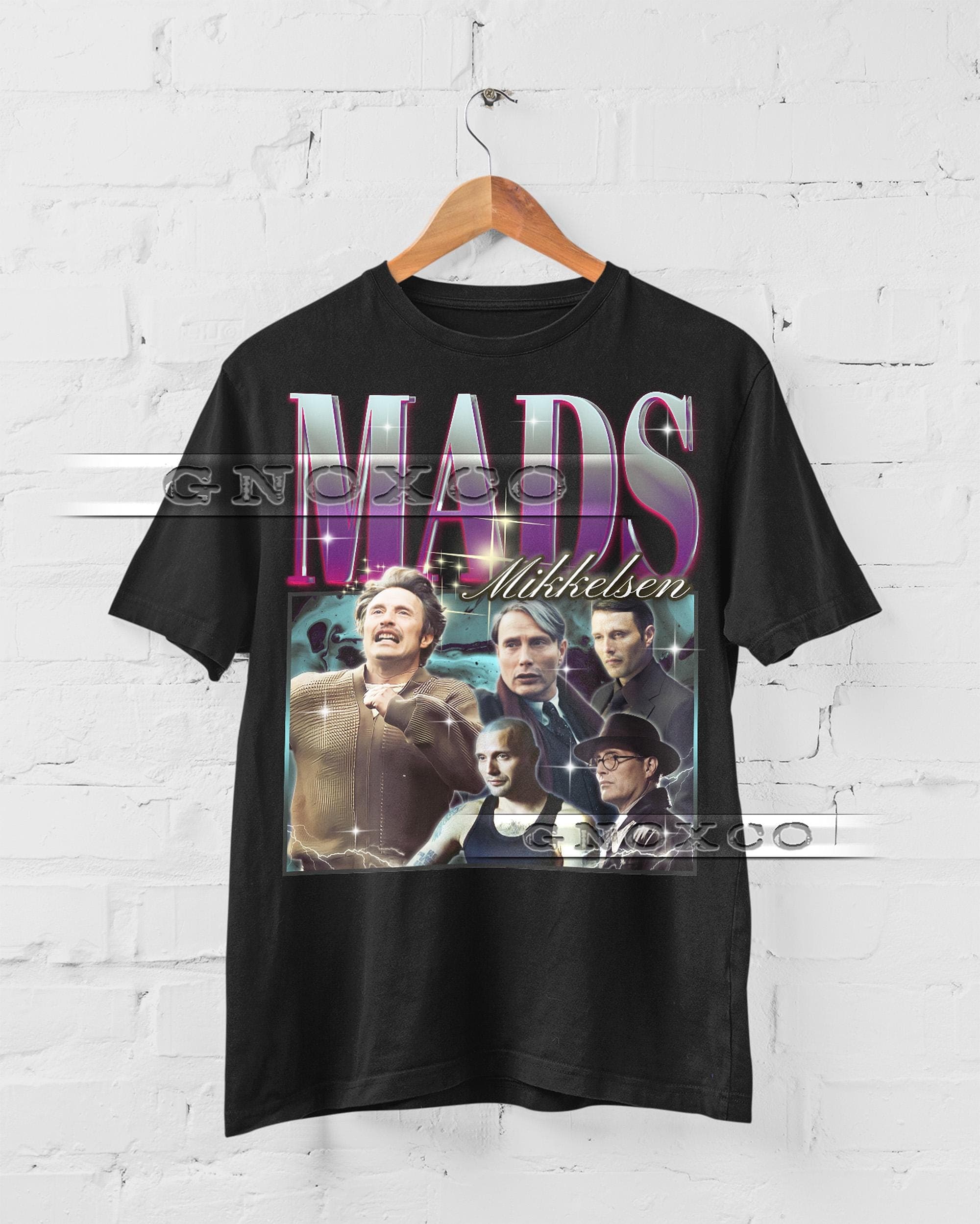 MADS MIKKELSEN Shirt, Mads Mikkelsen Homage , Mads Mikkelsen Fan Tees, Mads Mikkelsen Retro 90s Sweater, Mads Mikkelsen Merch Gift #saf