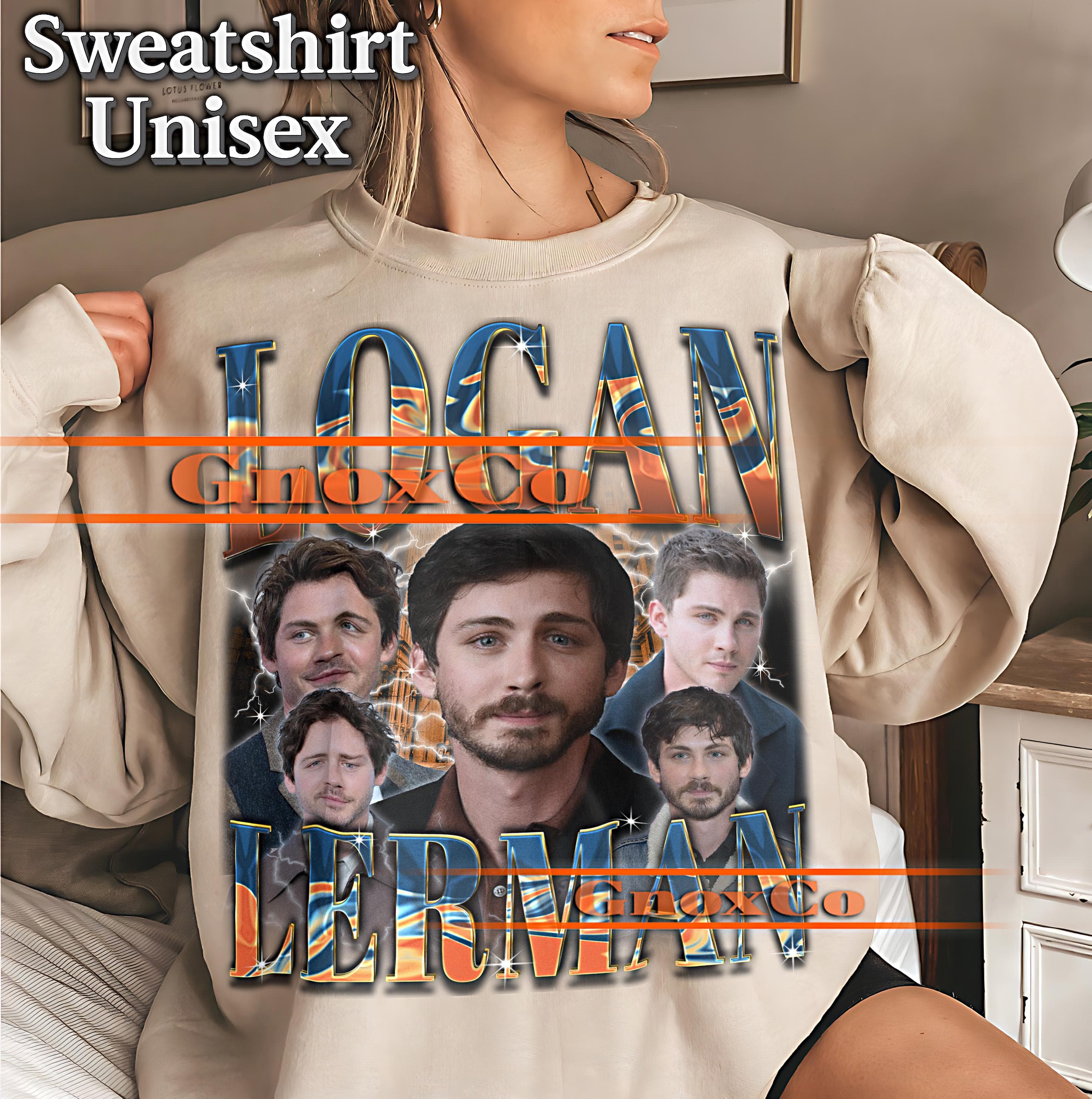 LOGAN LERMAN Shirt, Logan Lerman Tshirt, Logan Lerman Tees, Logan Lerman Retro 90s Sweater, Logan Lerman Merch Gift #tpc - image 5