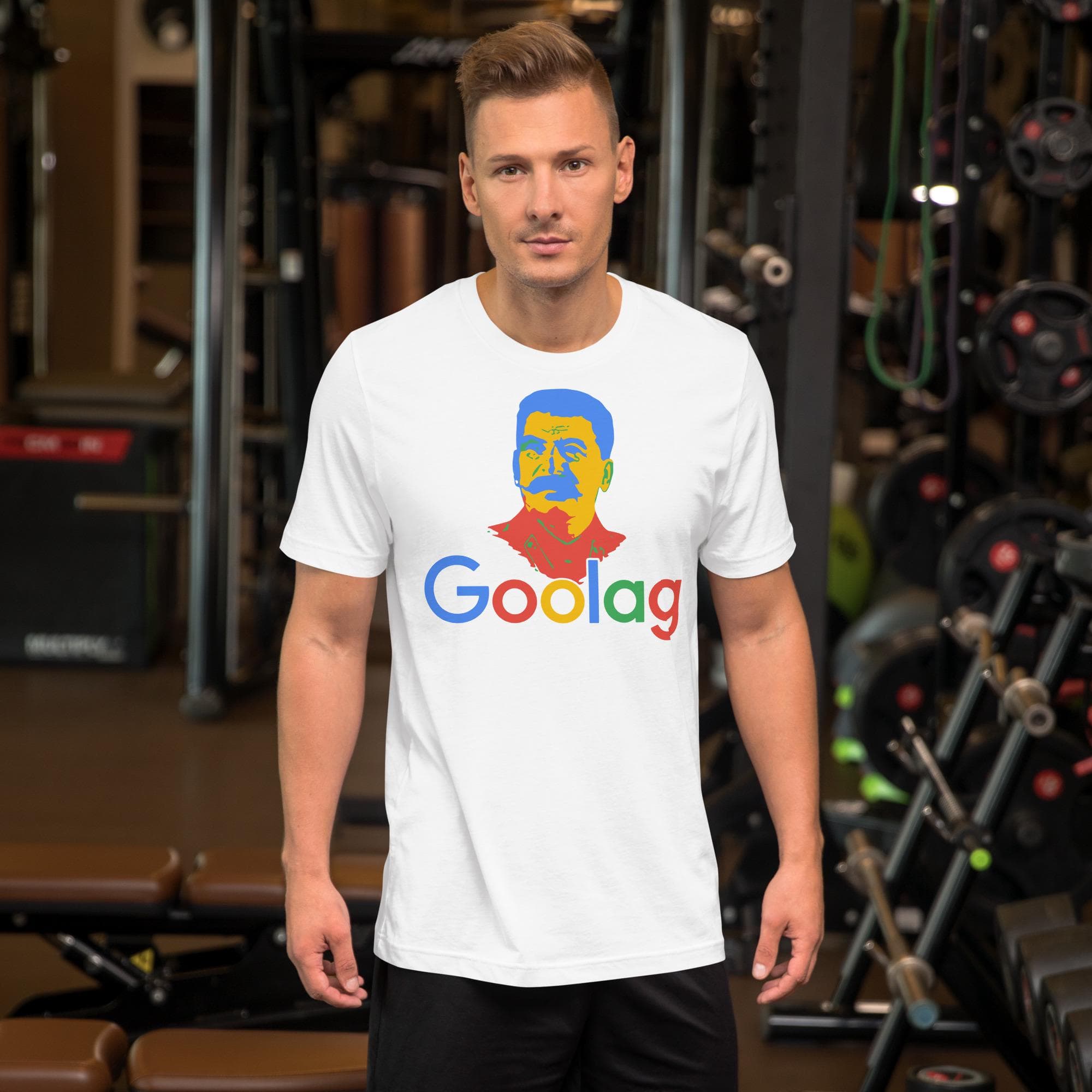 Goolag Funny soviet Era political joke free speech Stalin Raglan  Unisex t-shirt