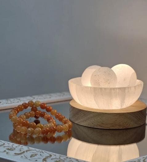 Handmade Selenite Lamp: Crystal Healing, Energy Clearing, Meditation Gift