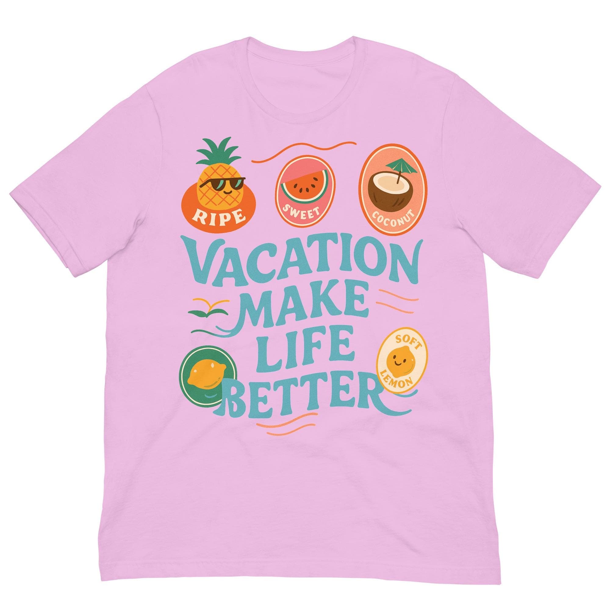 Vacation make Life better Cool Summer Vibe beach Vacation t-shirt