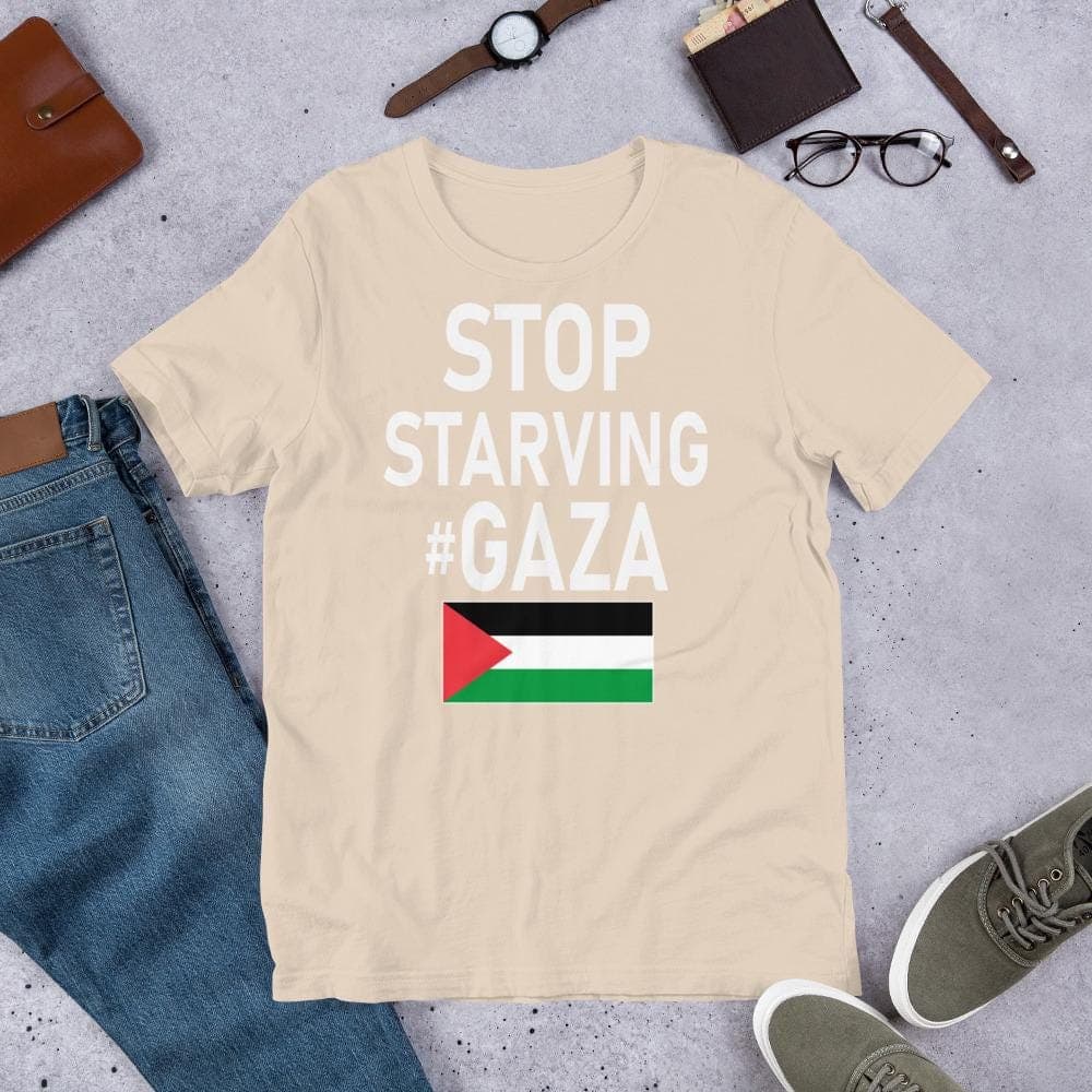 Stop Starving Gaza Protest Support of Palestine Unisex t-shirt