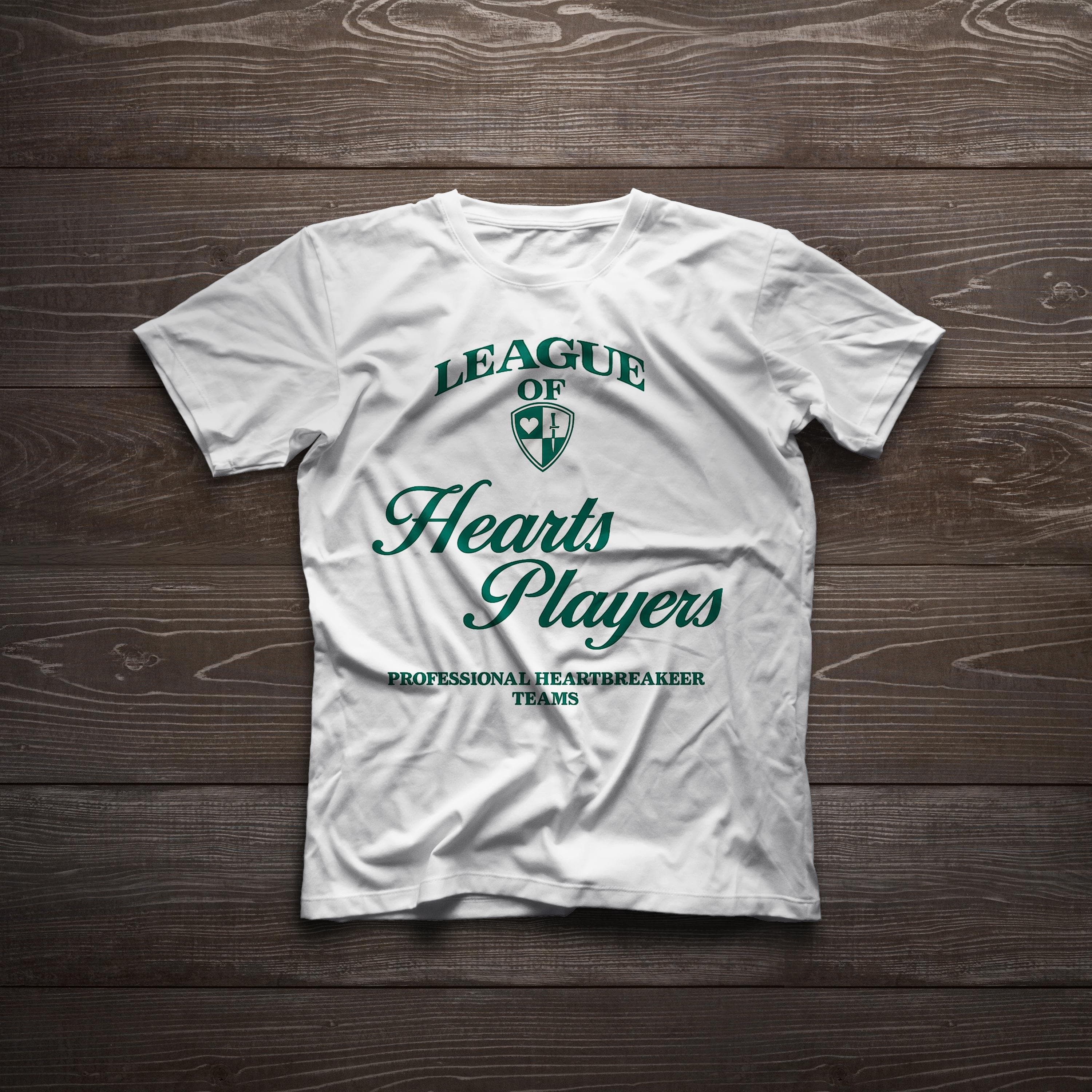 League of Hearts Players T-Shirt - Feminist Heartbreaker Tee