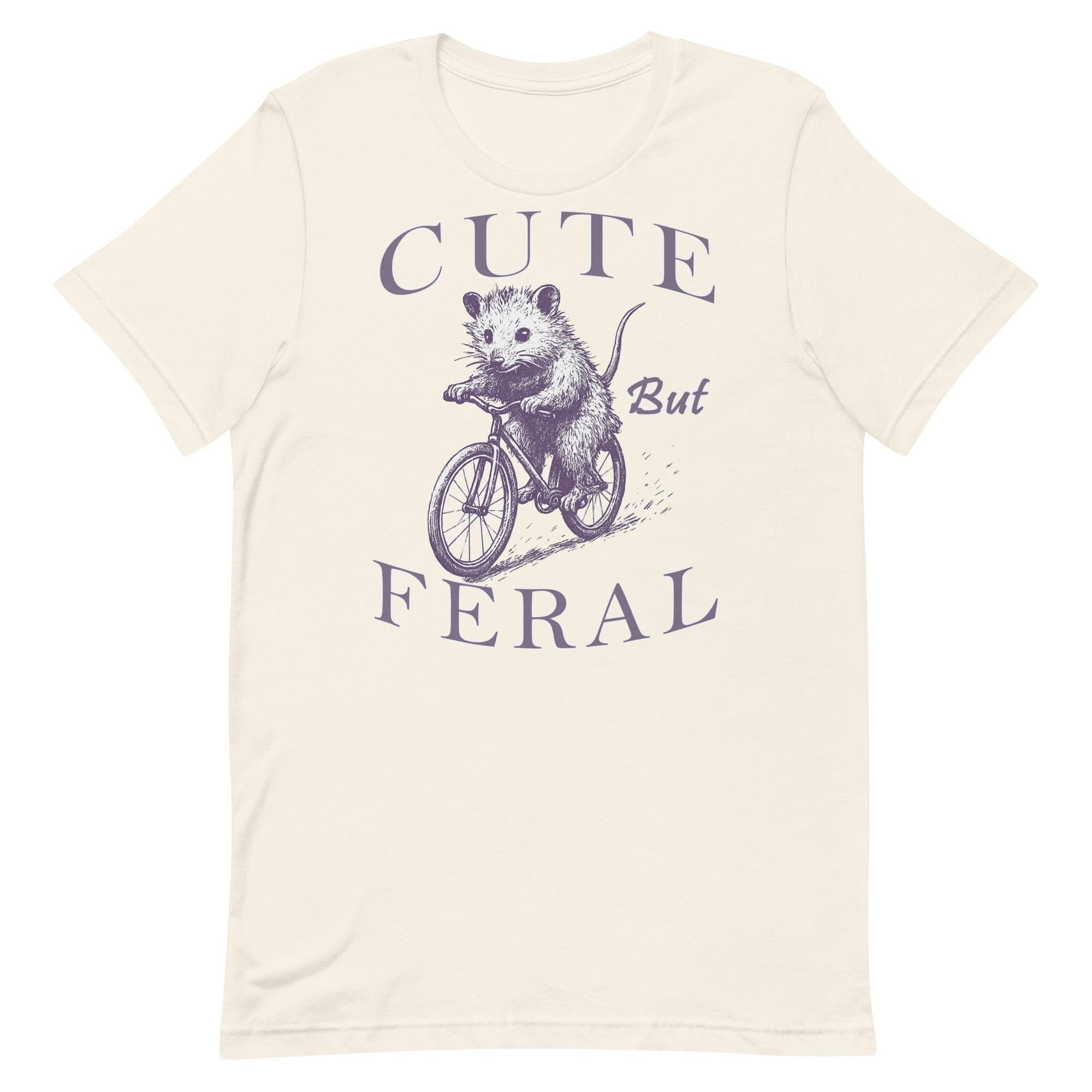 Retro Cute But Feral Opossum Funny Animal Feral Lovers Humor t-shirt