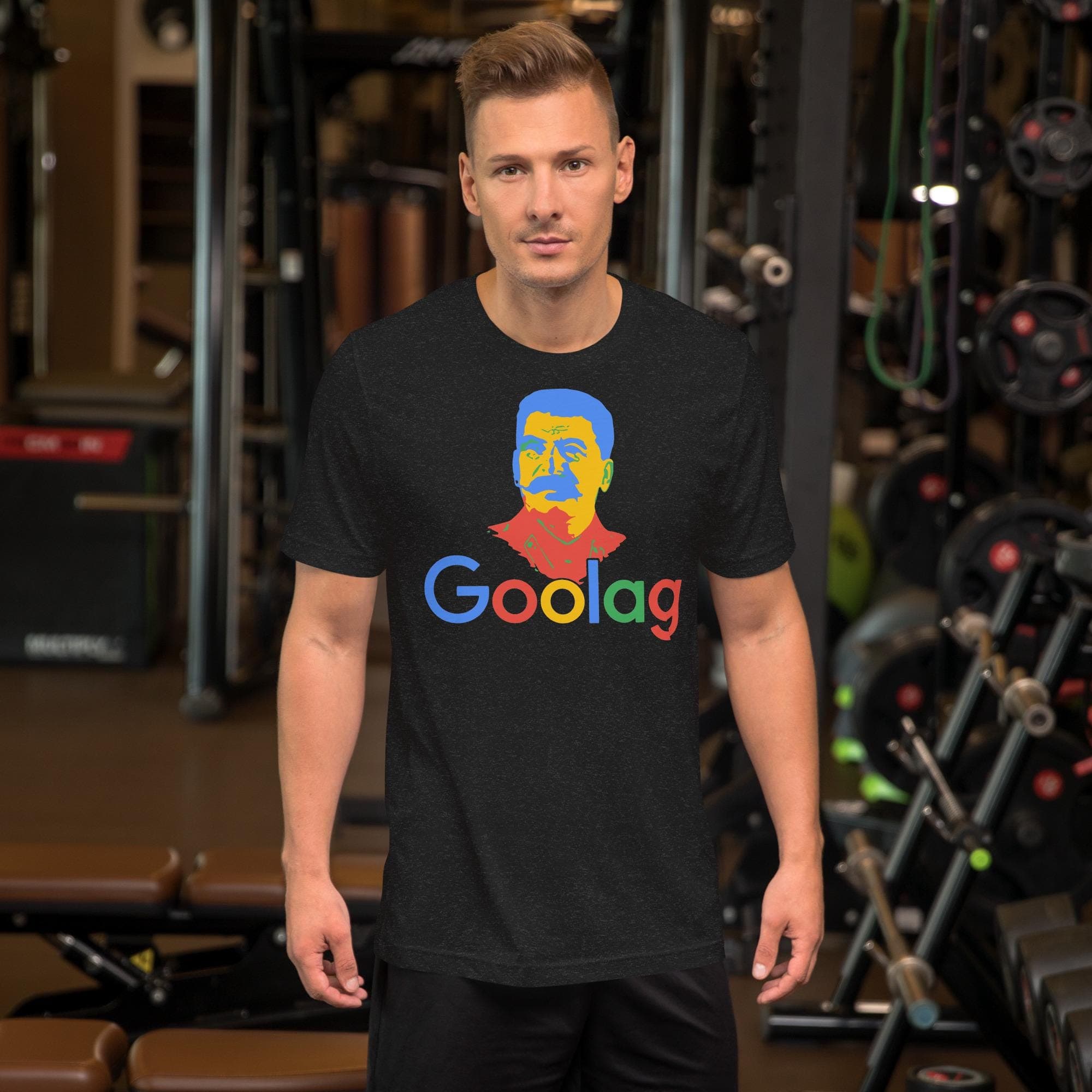 Goolag Funny soviet Era political joke free speech Stalin Raglan  Unisex t-shirt