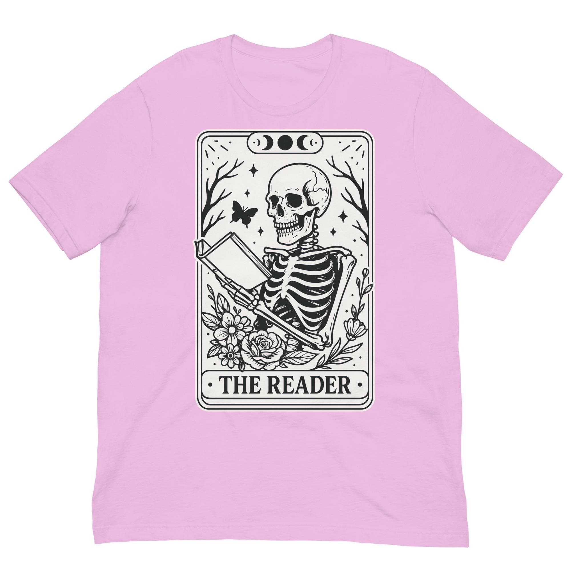 The Reader Tarot Card Gothic Dark Academia Book Reading t-shirt