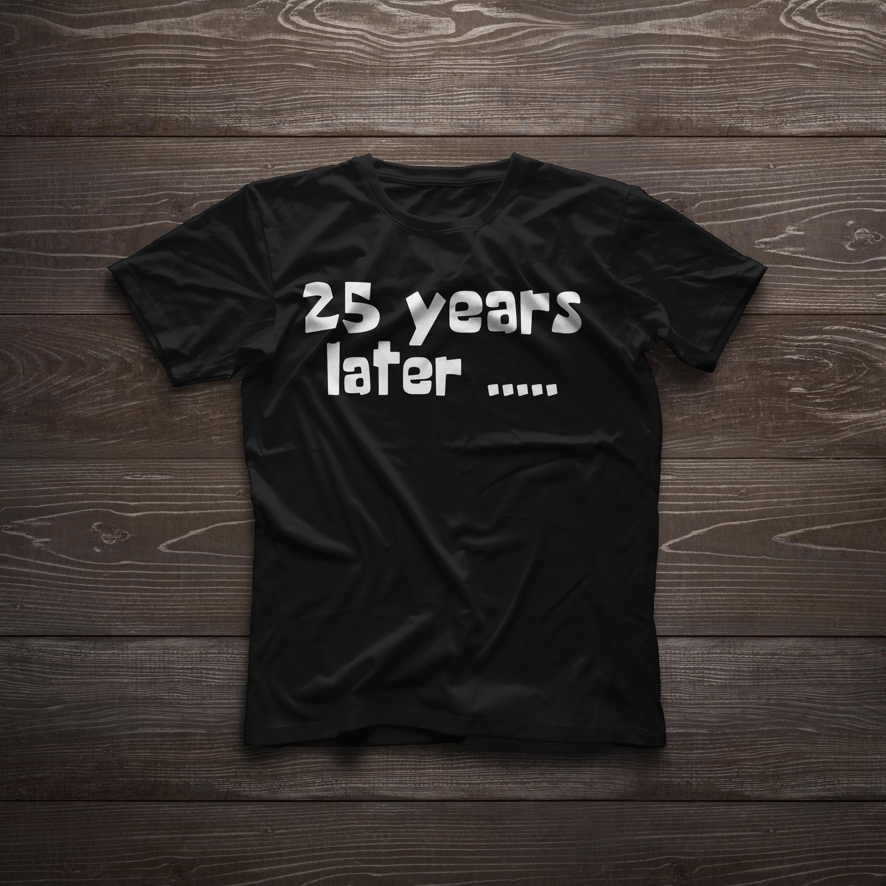 Funny 25th Birthday Millennial Born in 2001 Cartoon Inspired T-Shirt
