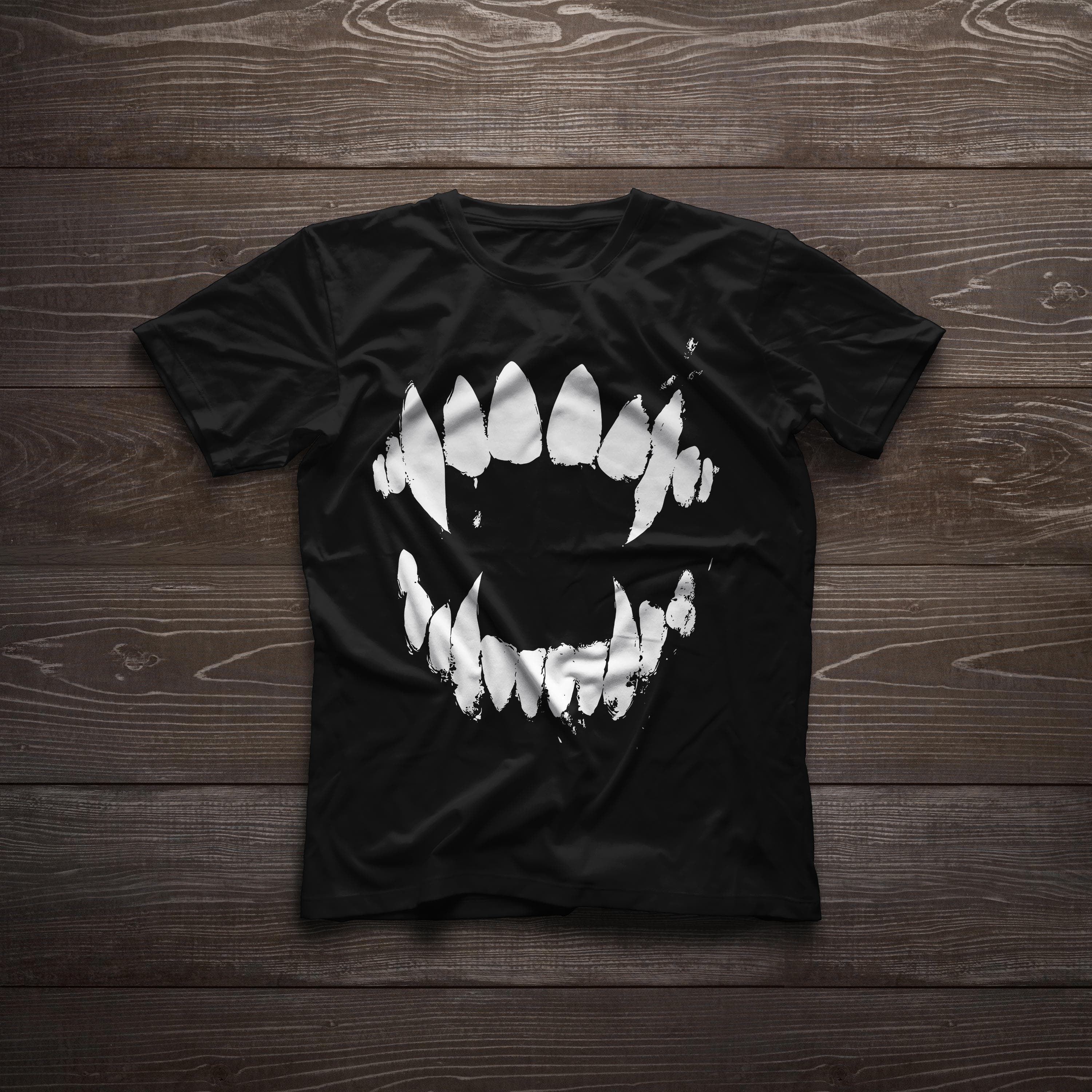 Vampire Teeth Graphic T-Shirt - Halloween Costume Tee