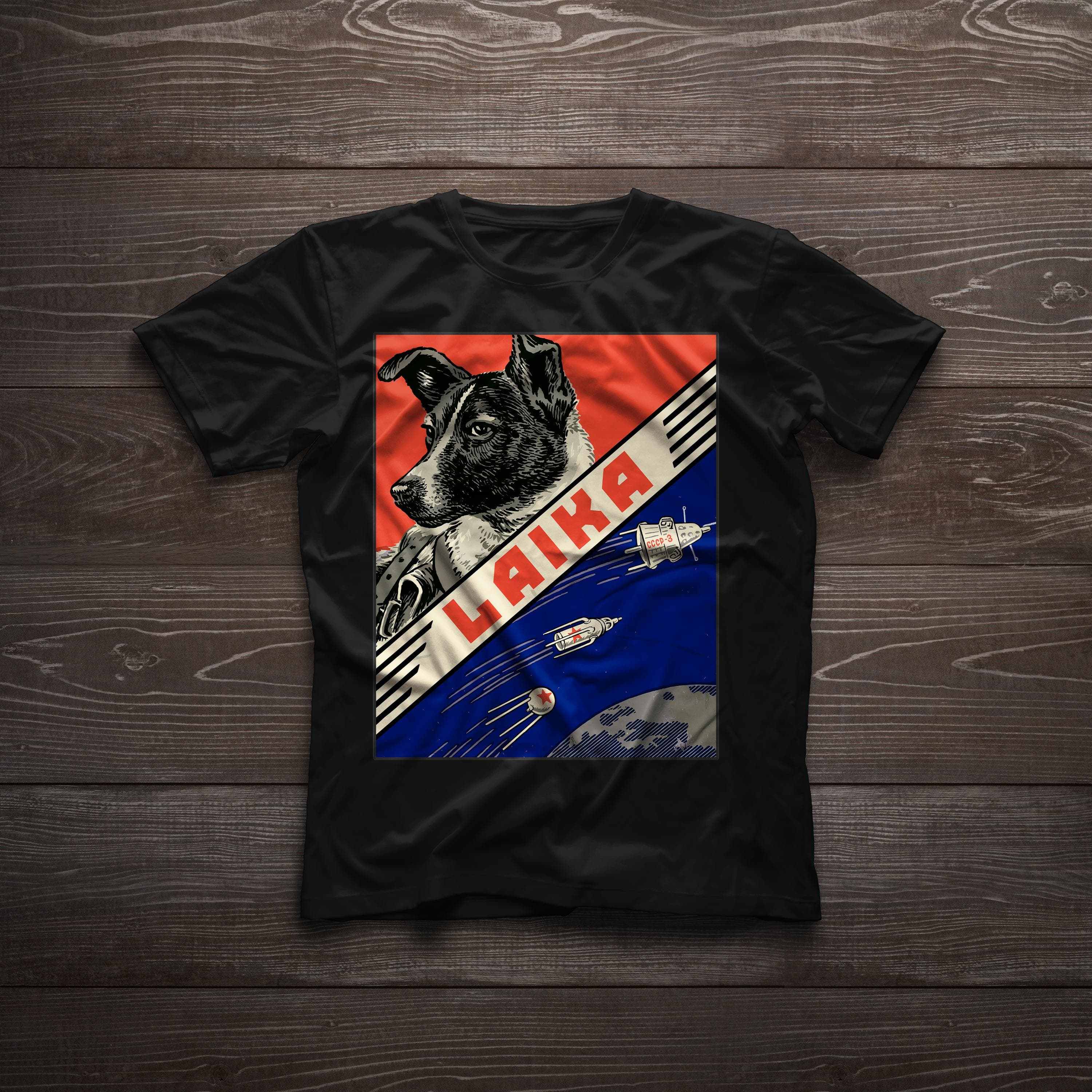 Laika Dog USSR Space Propaganda Unisex T-shirt