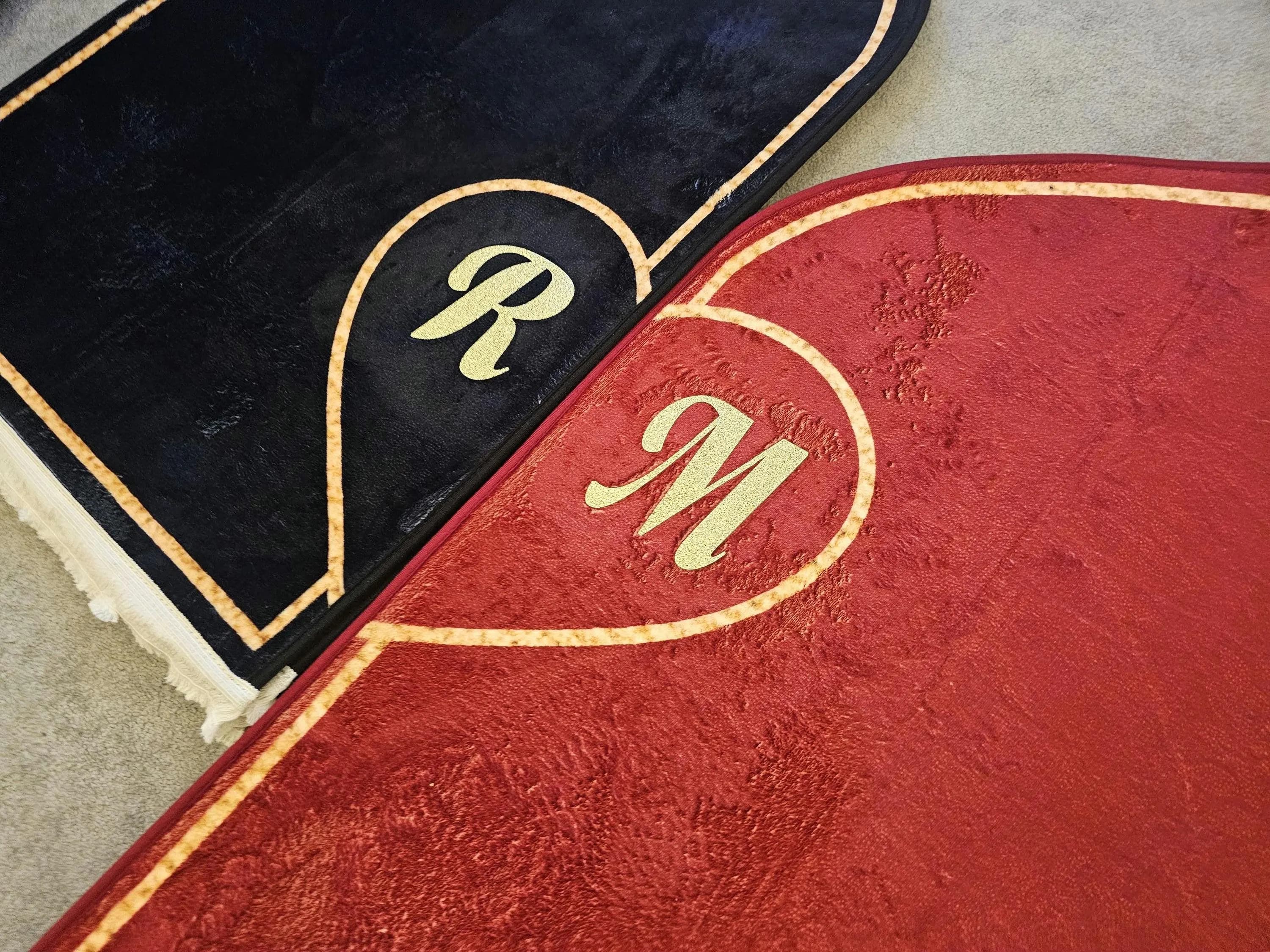 Custom islamic Foam Muslim Couple Prayer Set,Muslim Couple Prayer Set Gift,Prayer Mat Set,Customized Prayer Rugs,Muslim Gift,Eid Gift,Revert - image 2