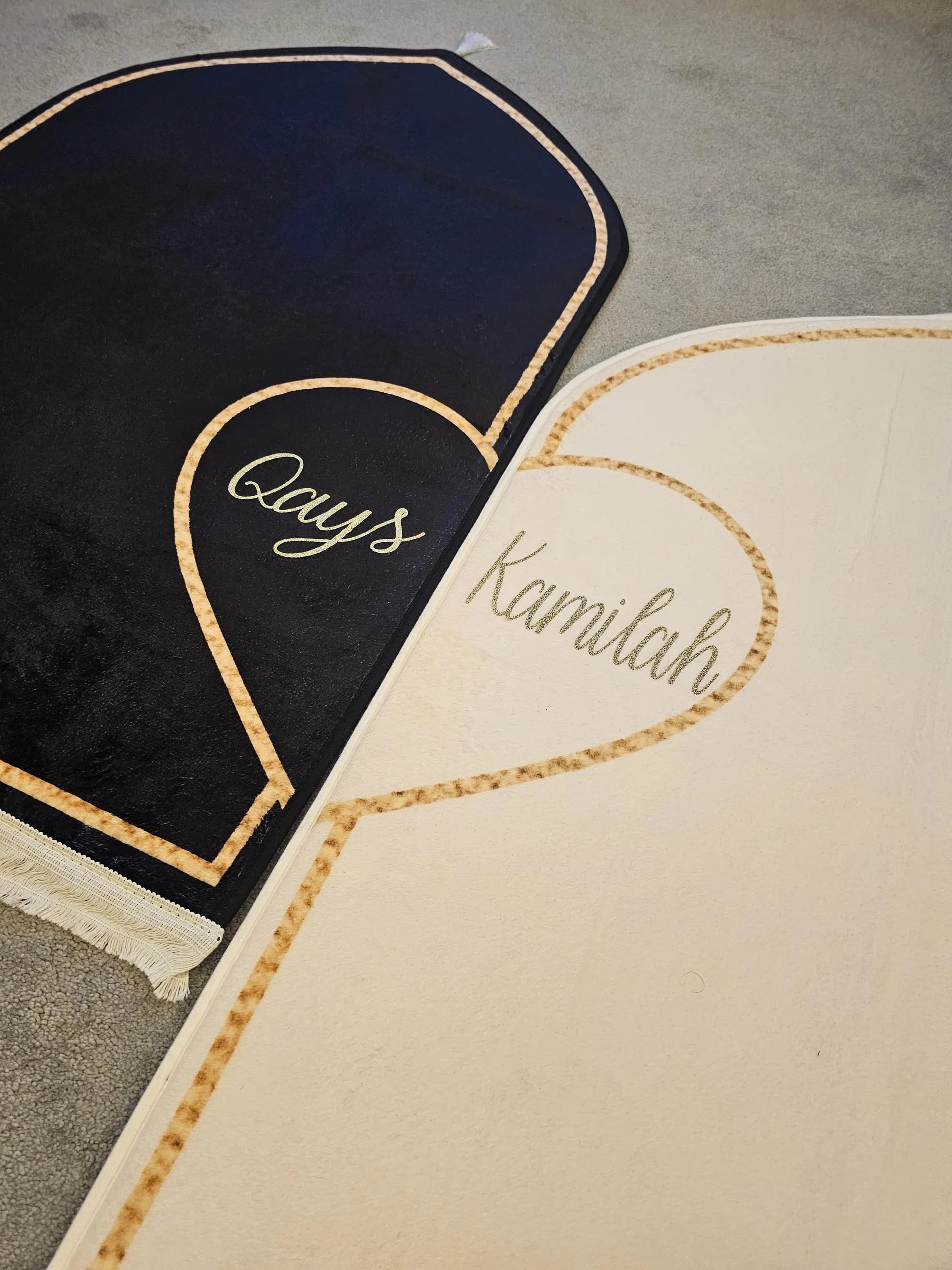 Custom islamic Foam Muslim Couple Prayer Set,Muslim Couple Prayer Set Gift,Prayer Mat Set,Customized Prayer Rugs,Muslim Gift,Eid Gift,Revert - image 4