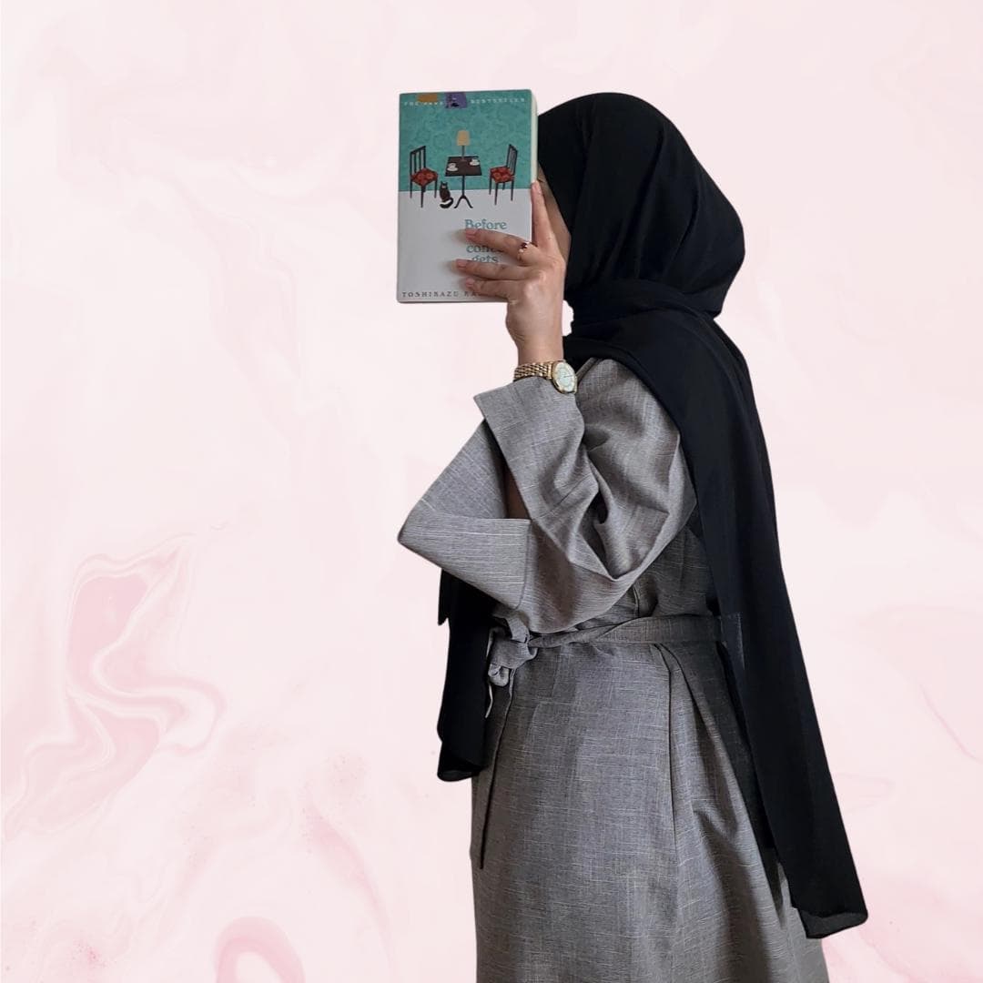 Elegante Wickel-Abaya aus grauem Leinen – Bescheidene Mode, stilvolle muslimische Kleidung, leicht & vielseitig | Eid Ramadan Geschenk Idee - image 3