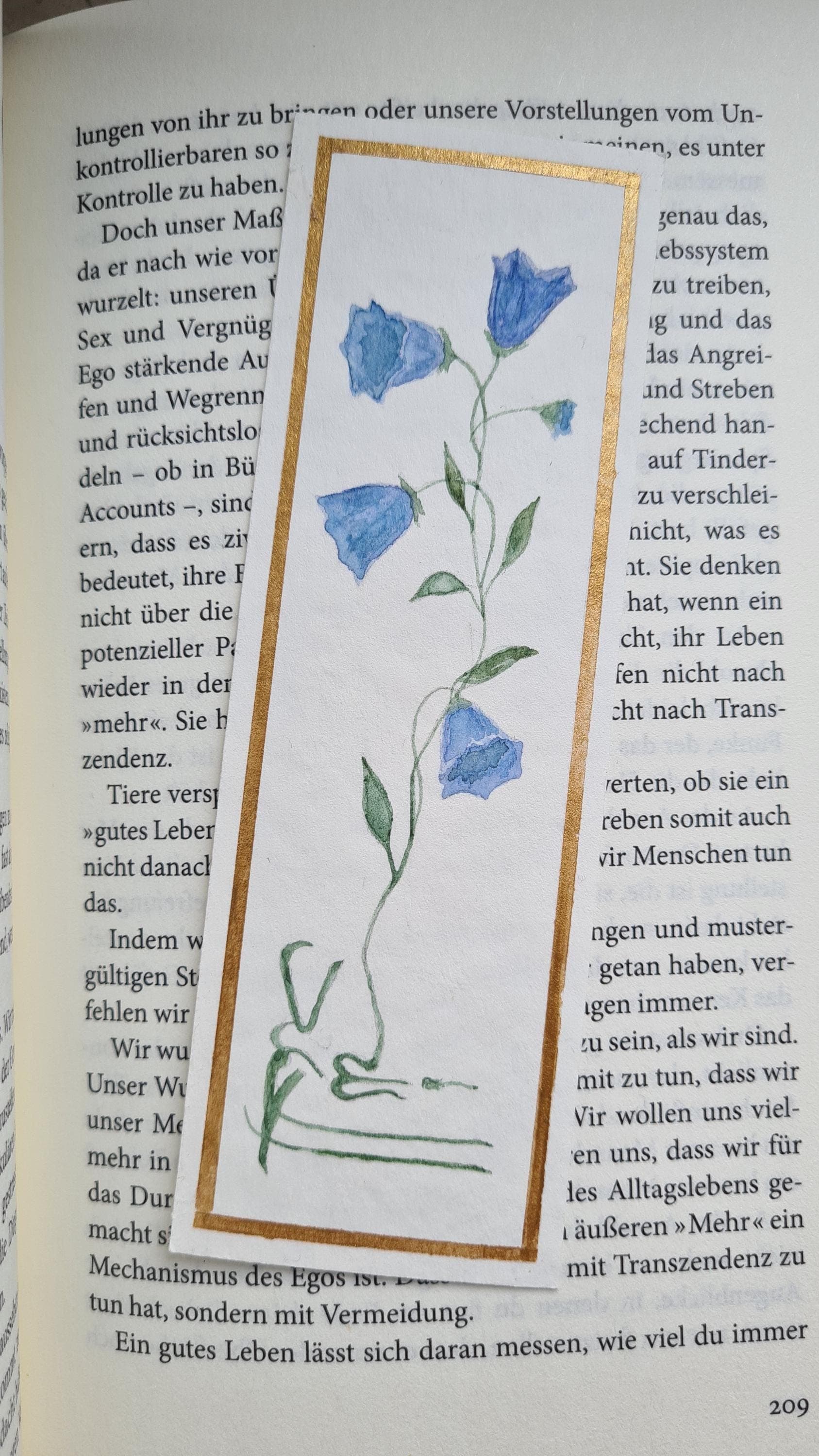 Islamic 'Alhamdulillah' Flower Bookmark - Arabic Calligraphy Art - Handmade Islamic Gift - image 4