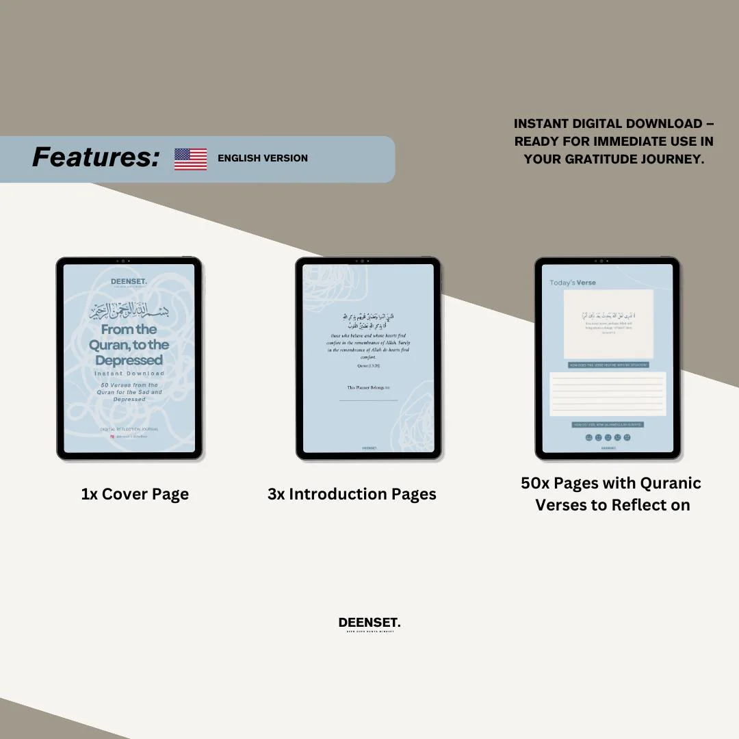 Quran Reflection Journal Digital, Quran Journaling, Quran Reflection, Verse Reflection, Printable PDF - image 5