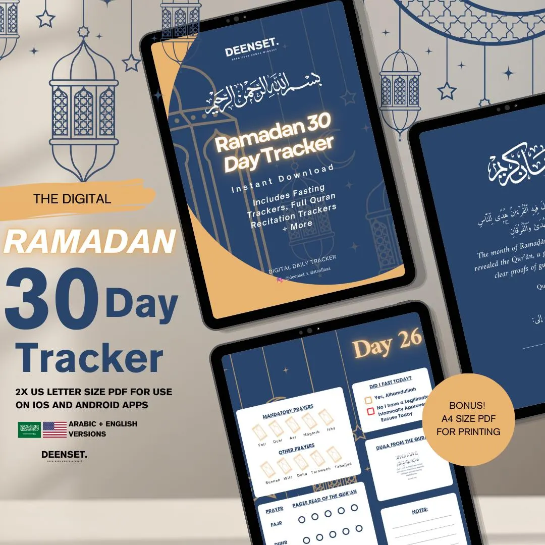 Ramadan 2025 Tracker, Ramadan, Muslim Journal, Muslim Journaling, Ramadan Journal, Reflection,Printable PDF - image 2