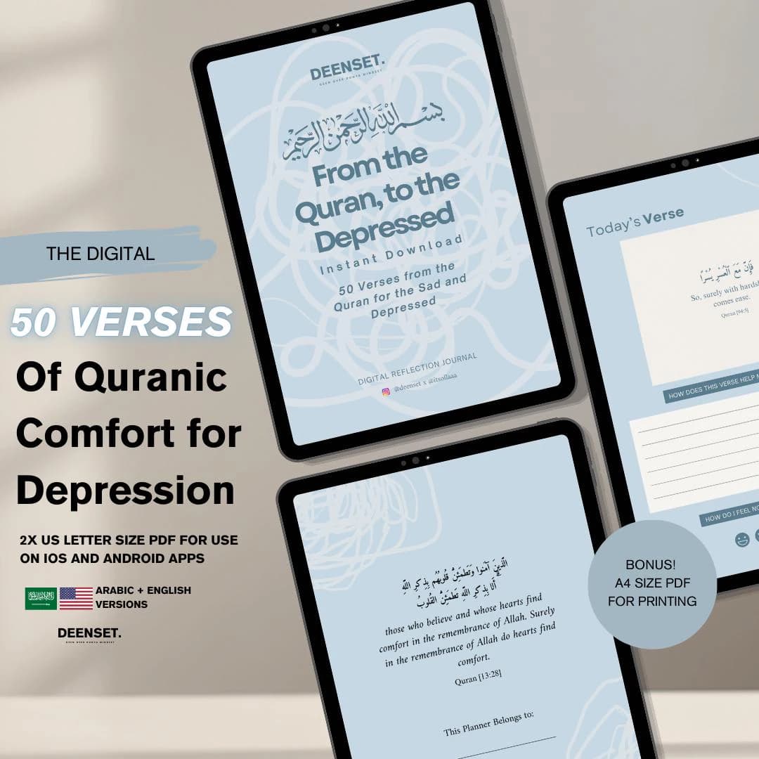 Quran Reflection Journal Digital, Quran Journaling, Quran Reflection, Verse Reflection, Printable PDF - image 4