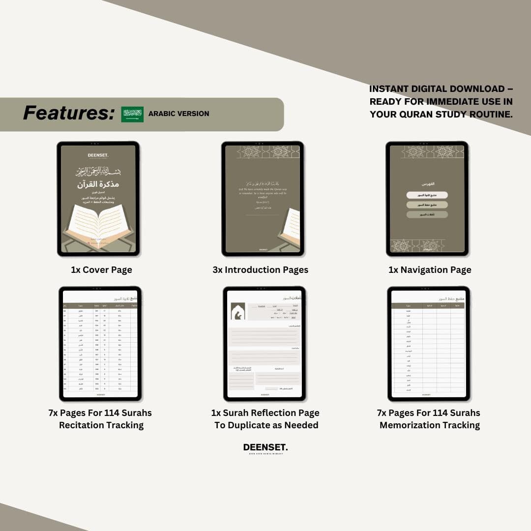 Quran Journal Digital, Quran Study, Quran Tracker, Quran Journaling, Quran Reflection, Surah Reflection, Printable PDF - image 3