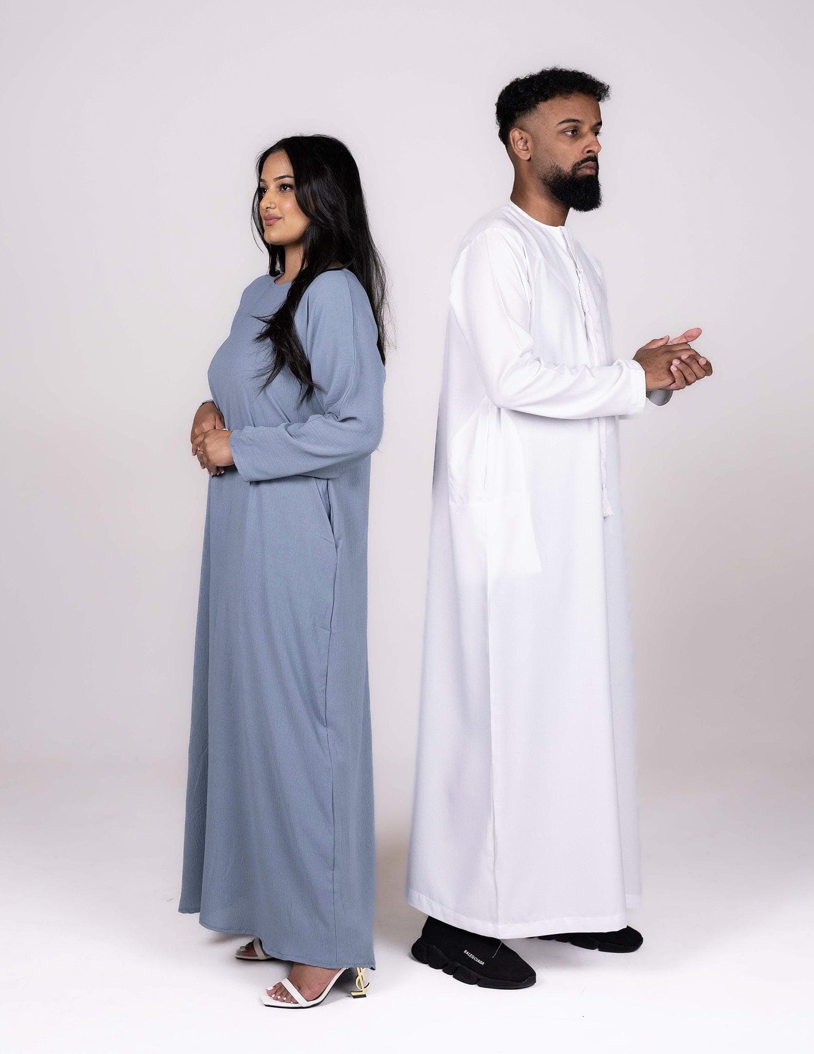Full Sleeve Sky Blue Slip Dress - image 5