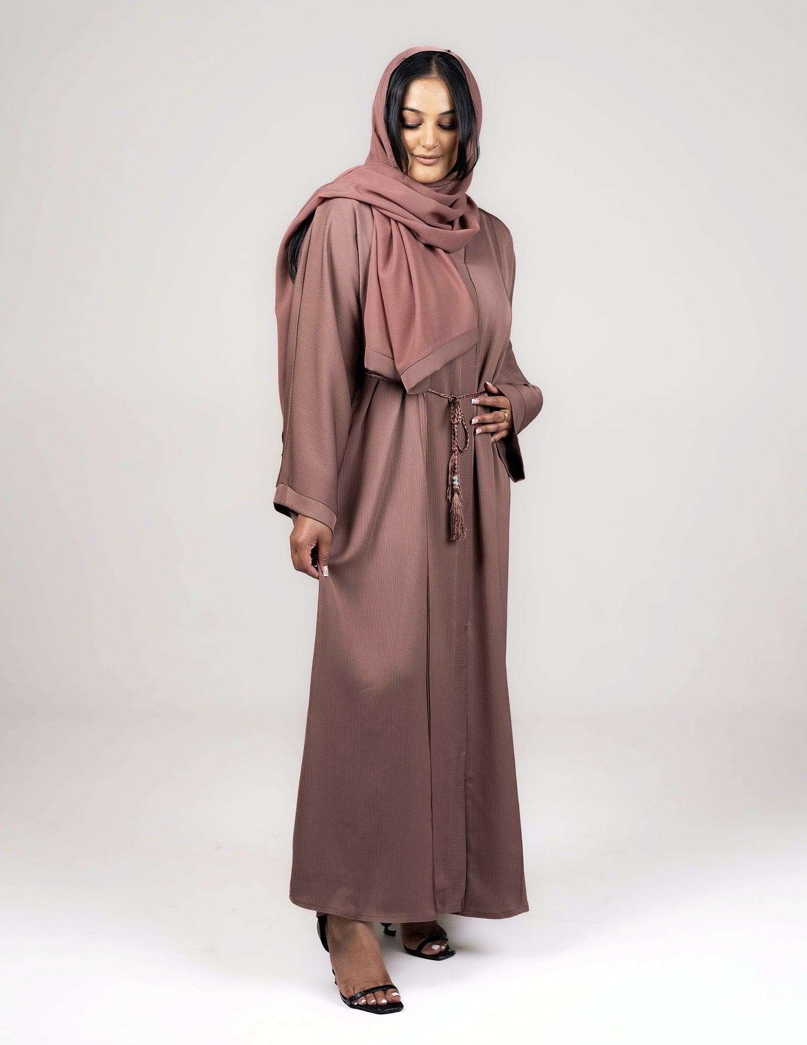 Essential Open Abaya - Rose Taupe - image 5