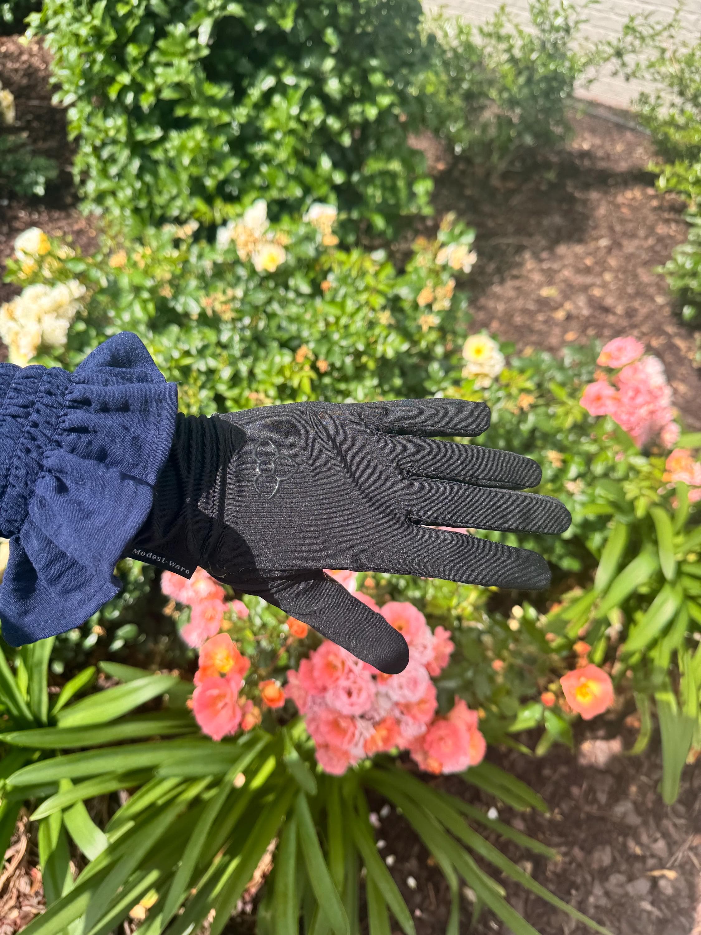 Luxury Hijab Non-slip short Touchscreen Gloves - image 5