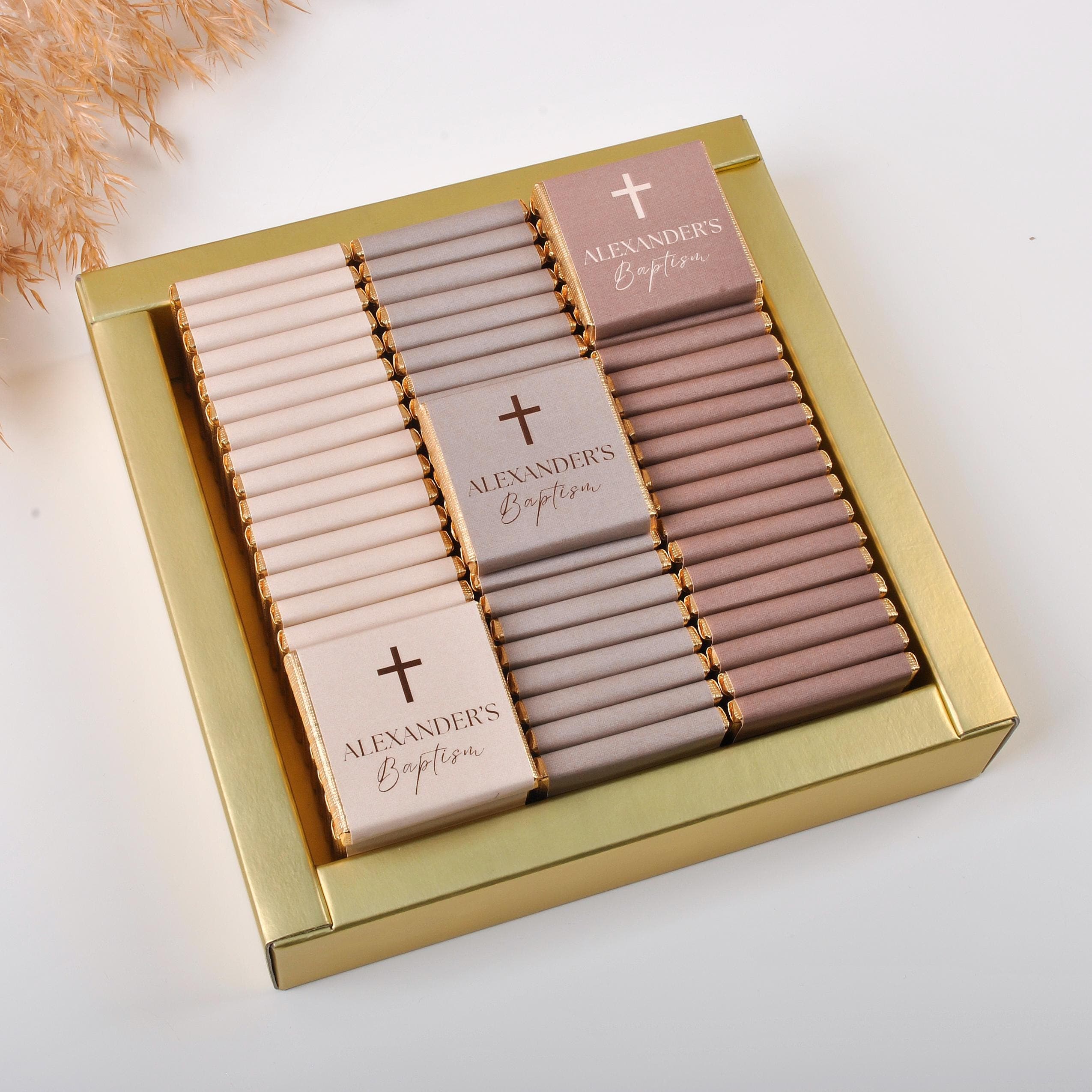 50 Pcs Custom Wedding Chocolate Favors: Engagement, Baptism - image 4