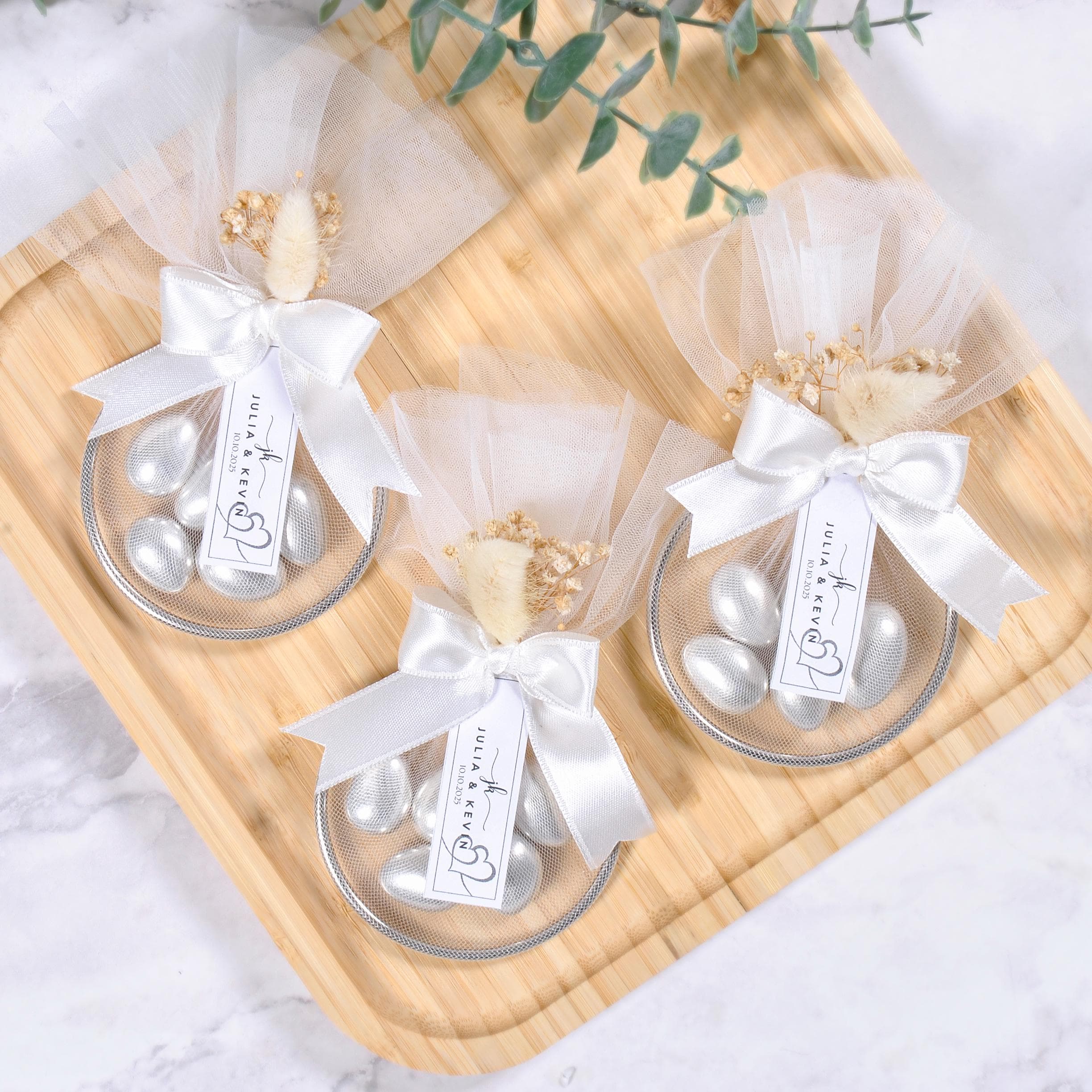 Personalized Wedding Favors: Chocolate Covered Almond Candy Gifts - image 3