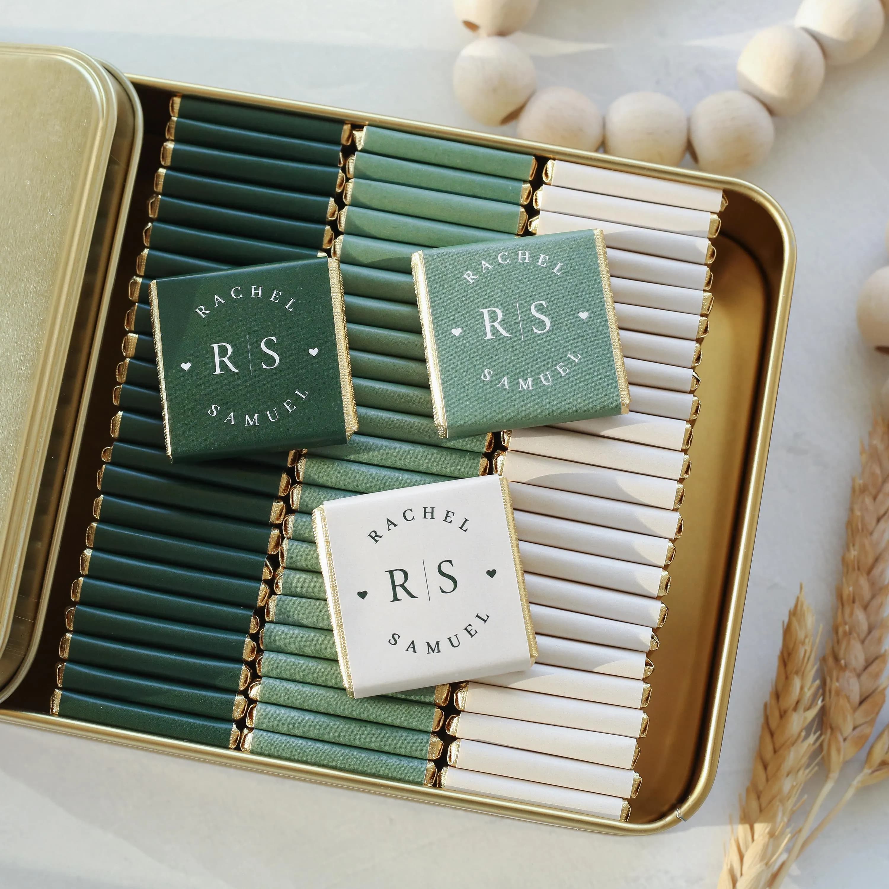 50 Chocolate Favors, Wedding Favors For Guests, Engagement Chocolate, Wedding Favors, Customized Chocolate, Wedding Chocolate - image 2