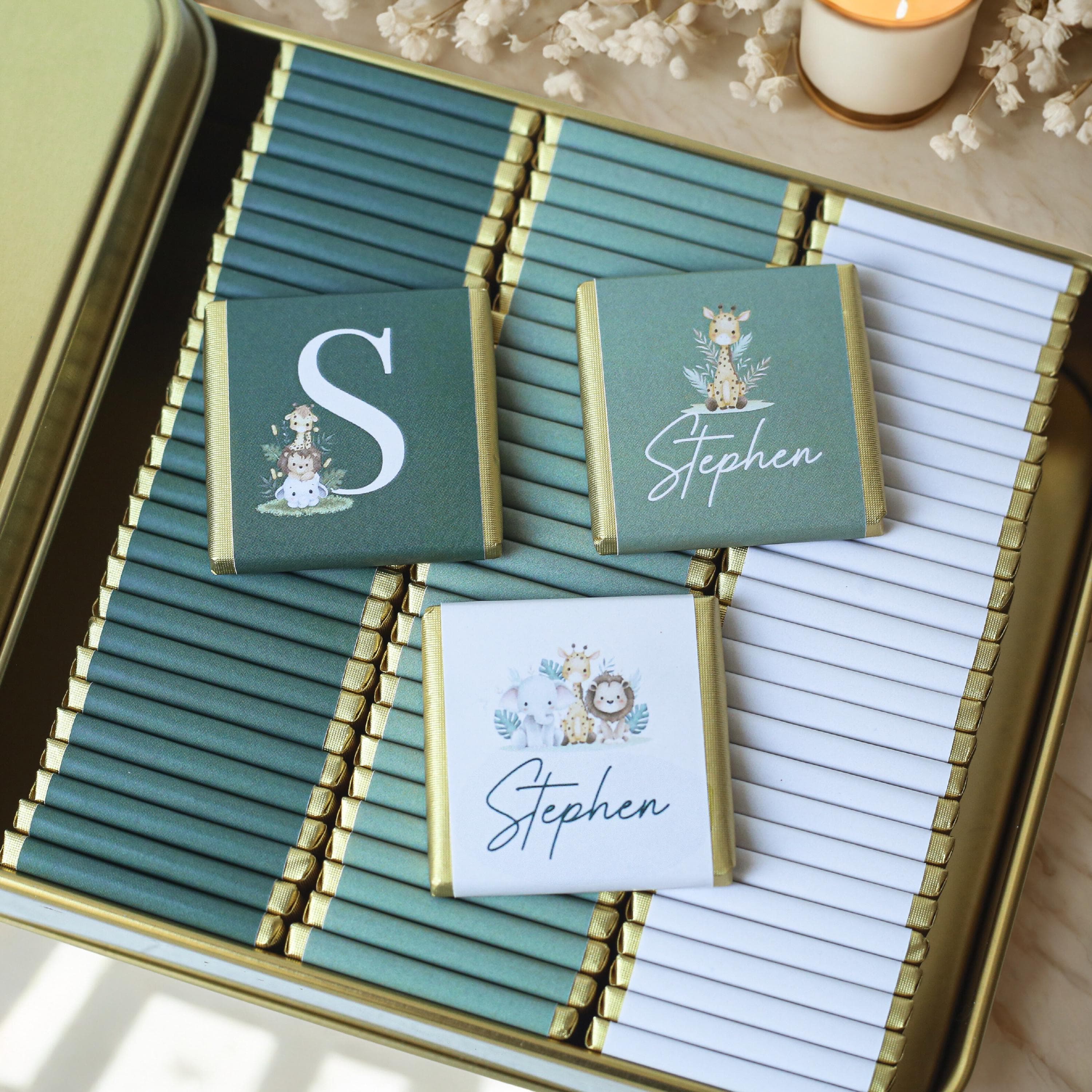 Personalized Baby Shower Chocolate Favors, Newborn Gift, 50 Pcs - image 5