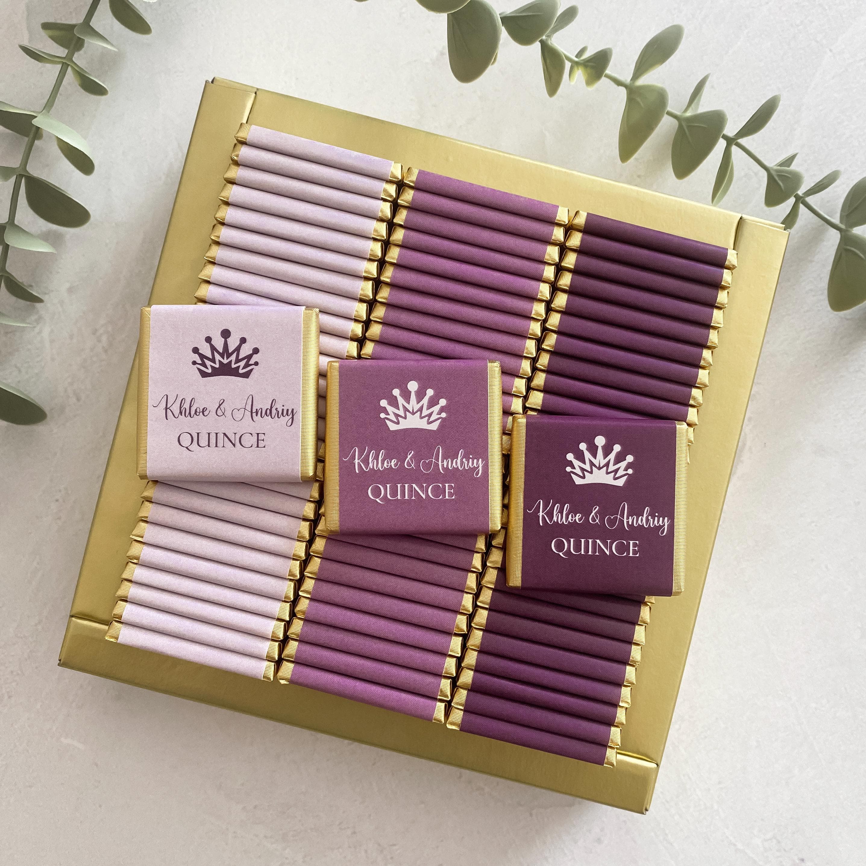 Personalized Sweet 16 Chocolate Favors: Quinceañera Birthday Party - image 4