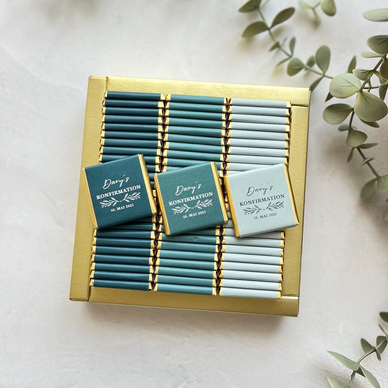 50 Personalized Baptism Chocolate Favors: Communion Party Favors
