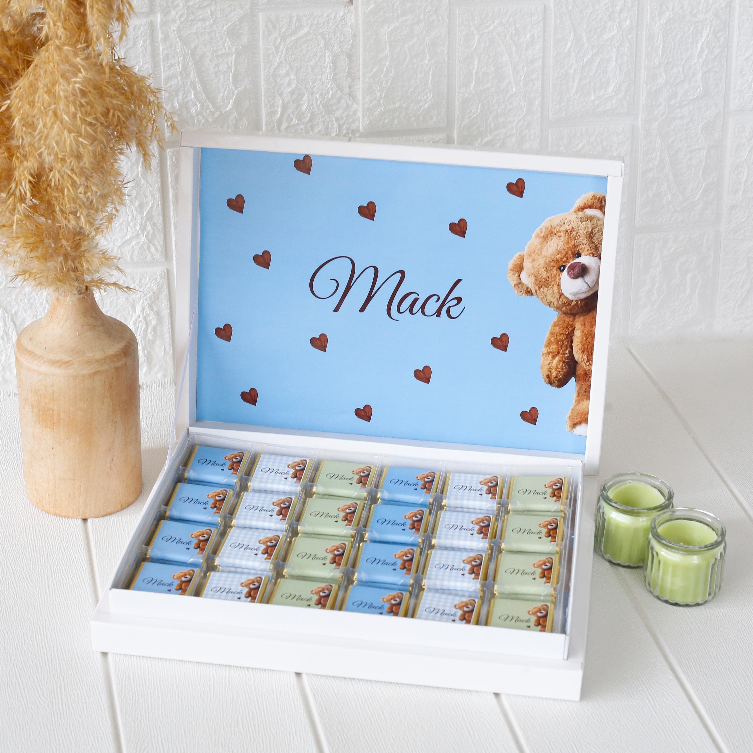 50 Pcs Personalized Baby Shower Chocolate Box, Newborn Baby Chocolate Favors, Custom Chocolate Favors, Baby Party Favors, Baby Shower Gift - image 5