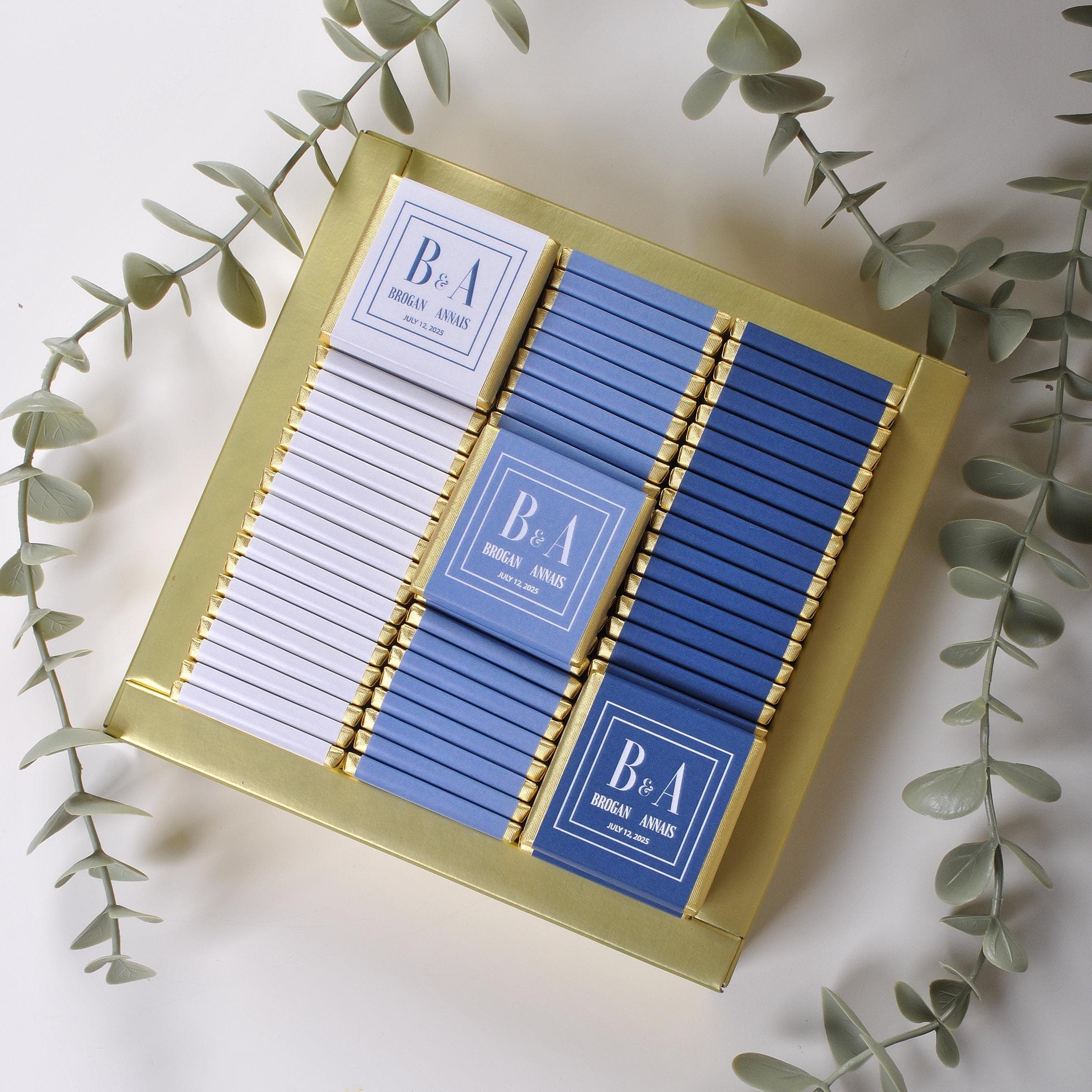 50 Pcs Custom Wedding Chocolate Favors: Engagement, Baptism - image 3