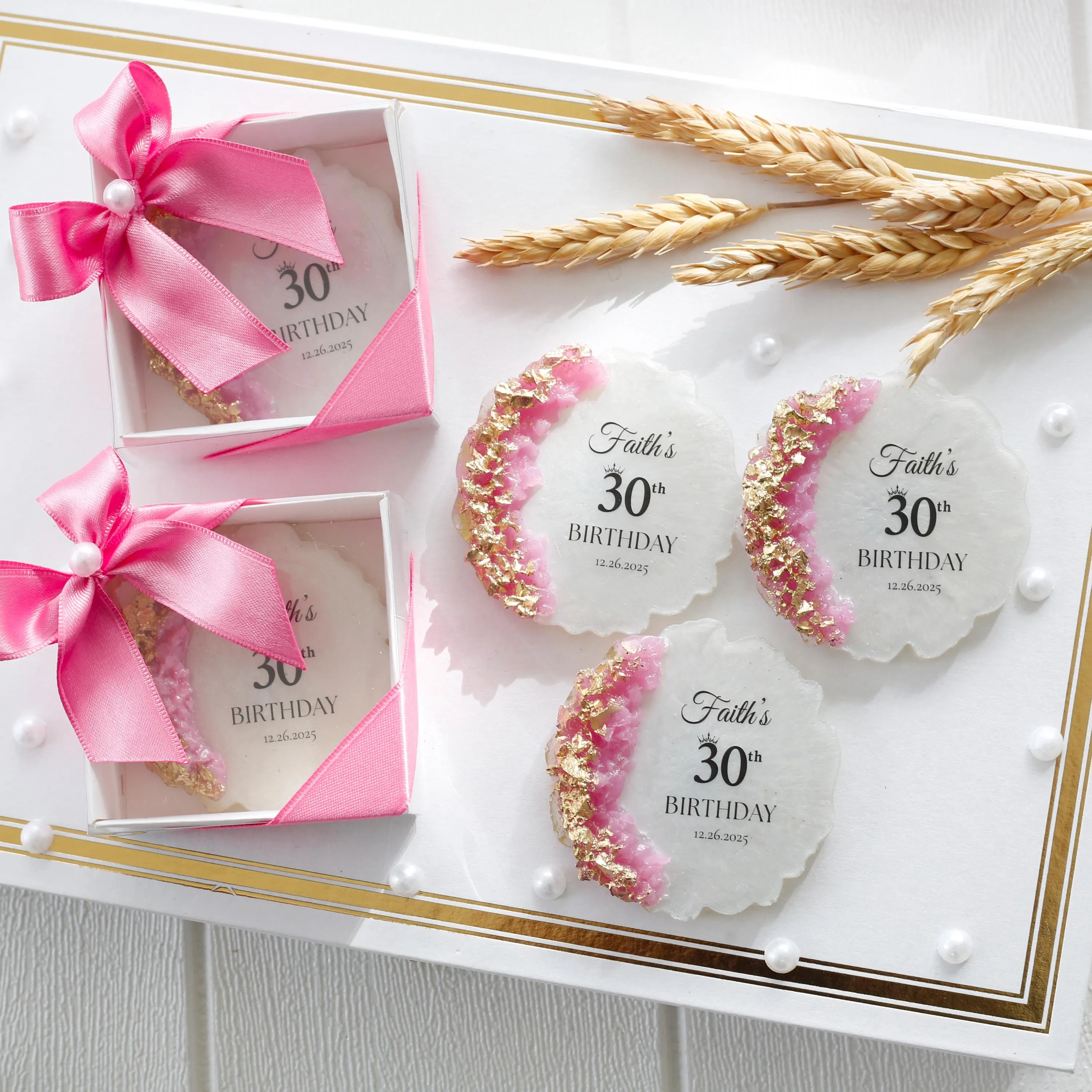 Birthday Party Favors, Custom Resin Magnet, Affordable Birthday Favor for Guests, Keepsake Birthday Gifts, Save the Date Birthday Magnet