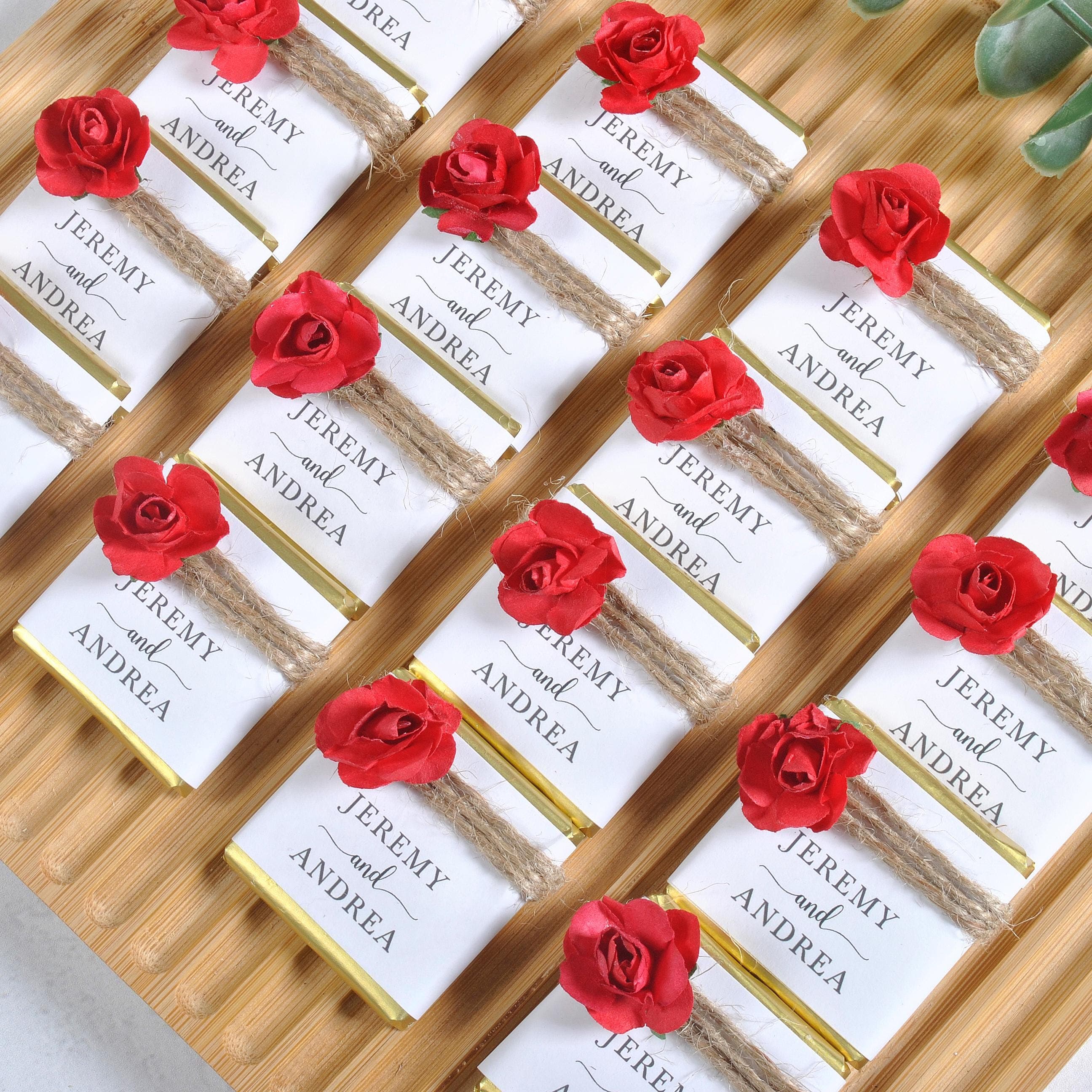 Flower Chocolate Favors: Personalized Wedding & Party Treats - image 3