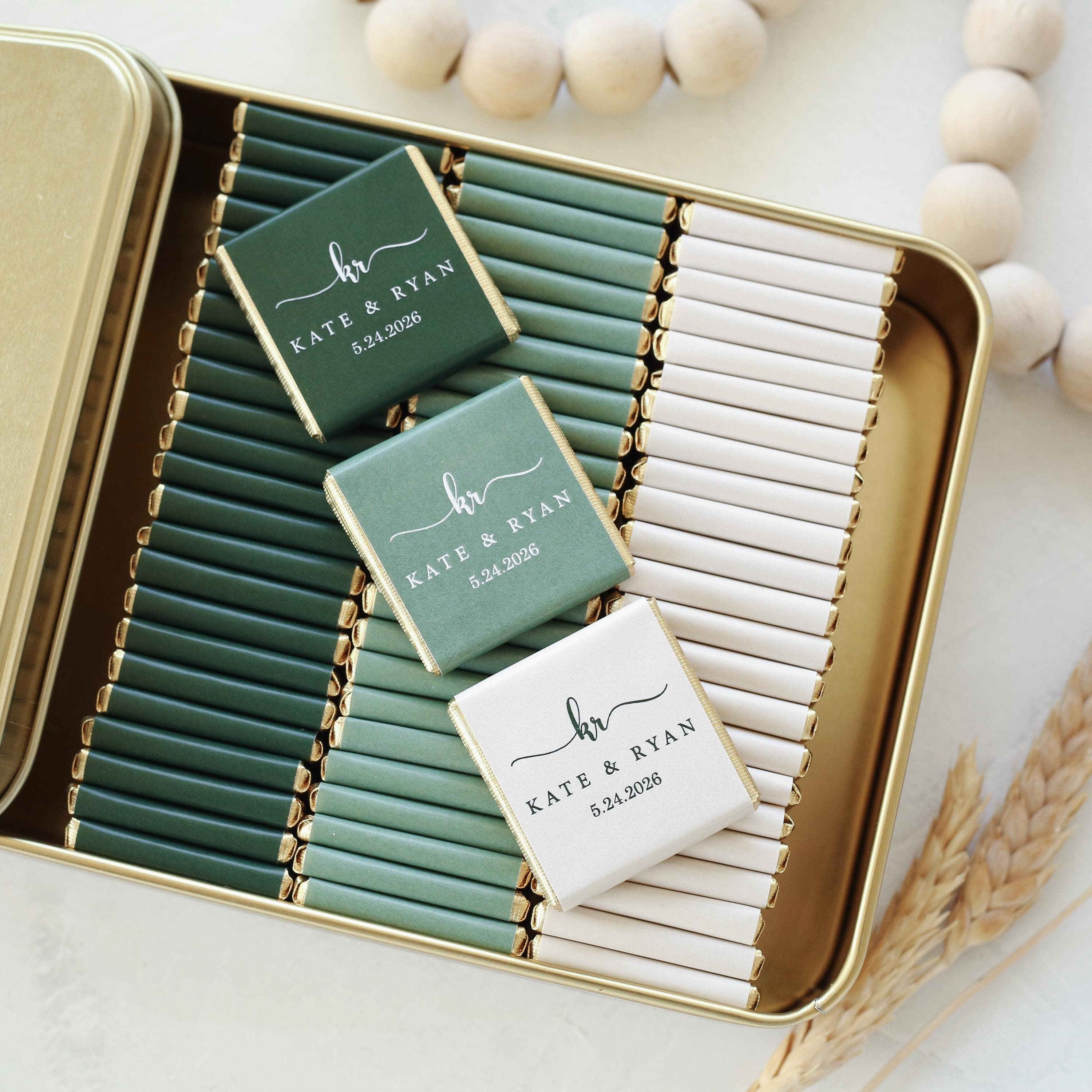 50 Pcs Luxury Wedding Chocolate, Customized Chocolate, Wedding Favors, Wedding Chocolate Favors, Favors For Guests, Engagement Chocolate