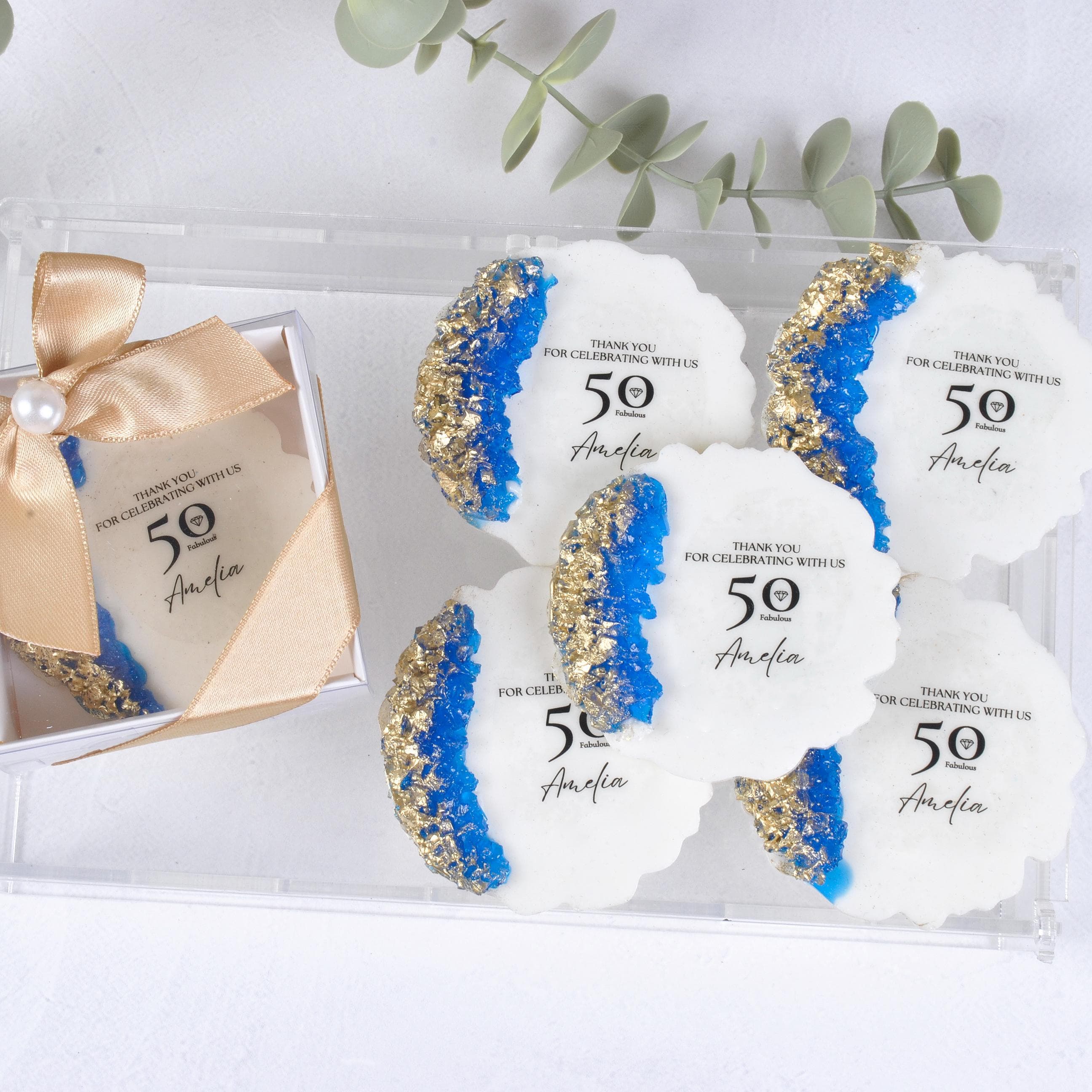 Personalized Baptism Resin Magnet Favor, Christening Keepsake - image 4