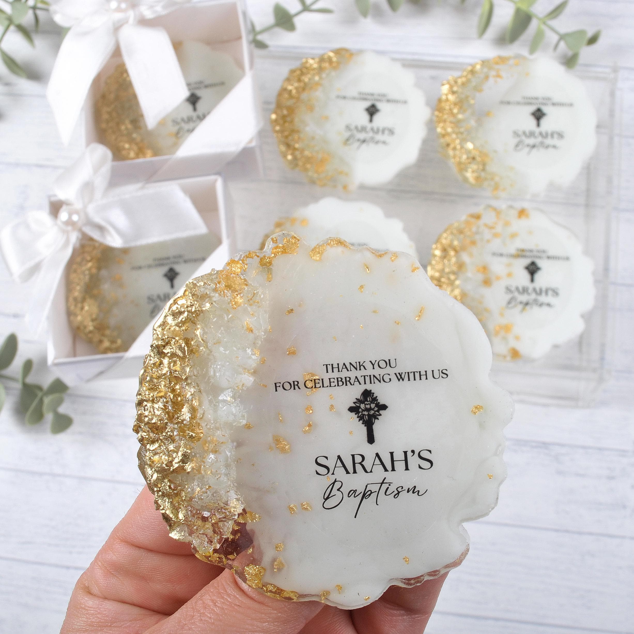 Personalized Epoxy Fridge Magnet | Custom Wedding, Engagement, Baby Shower, Birthday Favors | Resin Photo Magnet - image 4