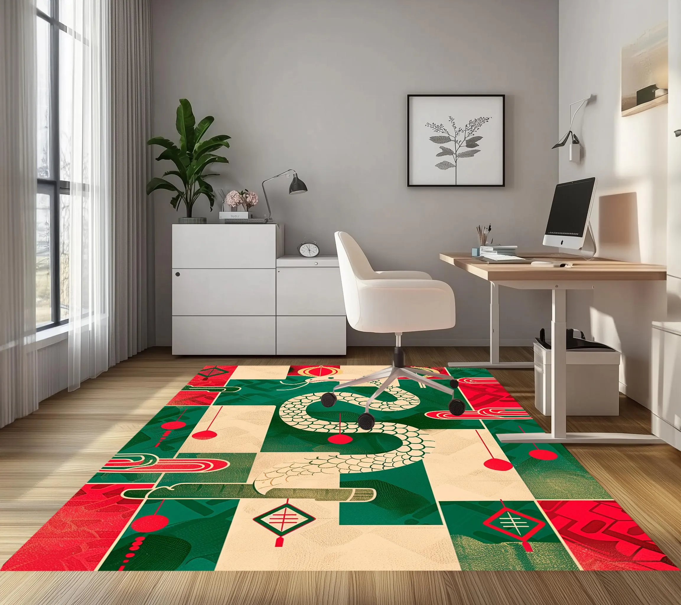 Snake pattern rug, Contemporary rug, Floor covering rug, Rug for outdoor, Luxurious rug, Stain resistant rug, Anti slip back rug, RB-1172