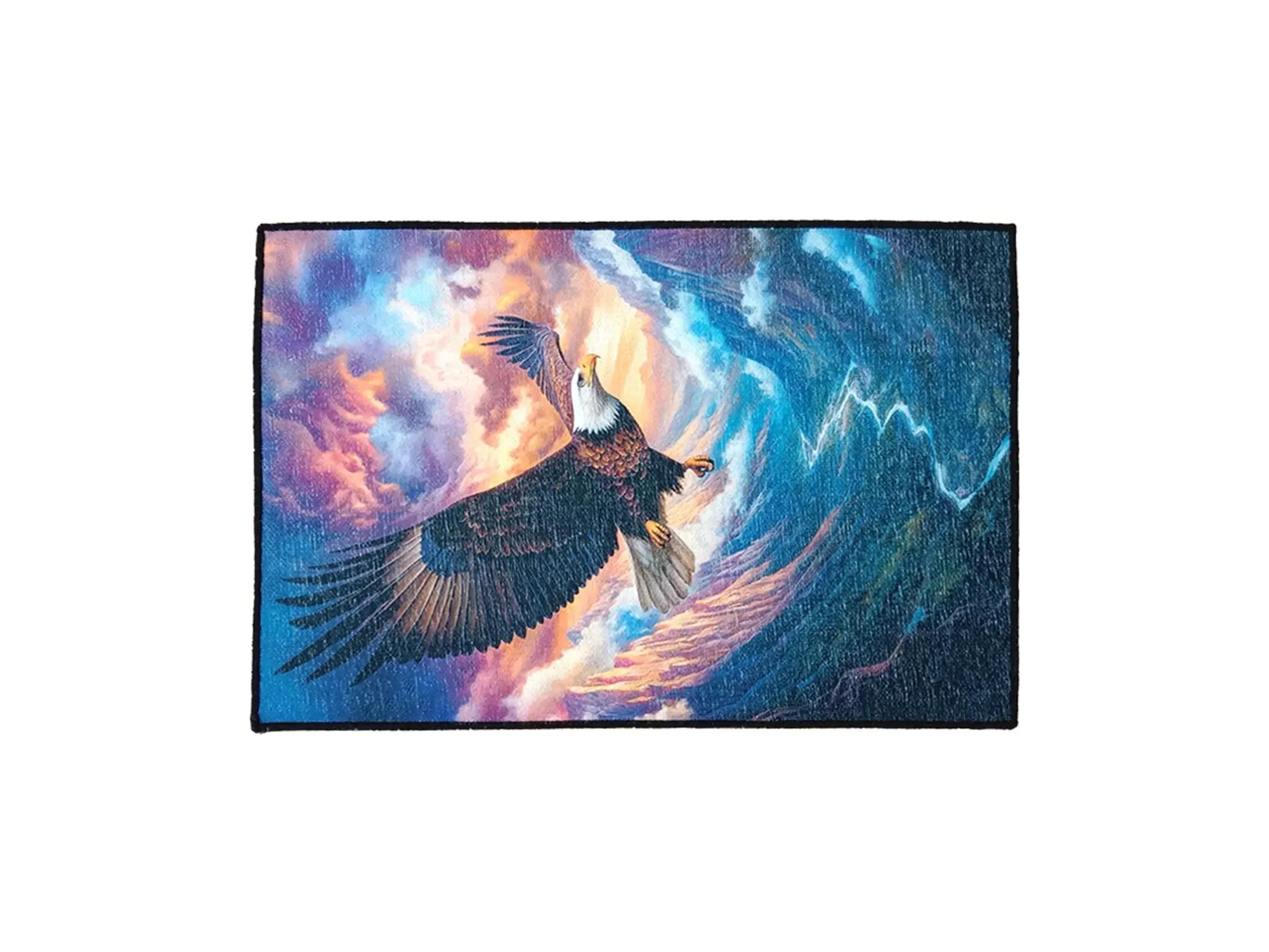 Eagle print rug, Luxury rug, Artistic runner rug, Area rug, Cool rug, New home rug, Bedroom rug, Landscape rug, Non slip modern rug, RB-566