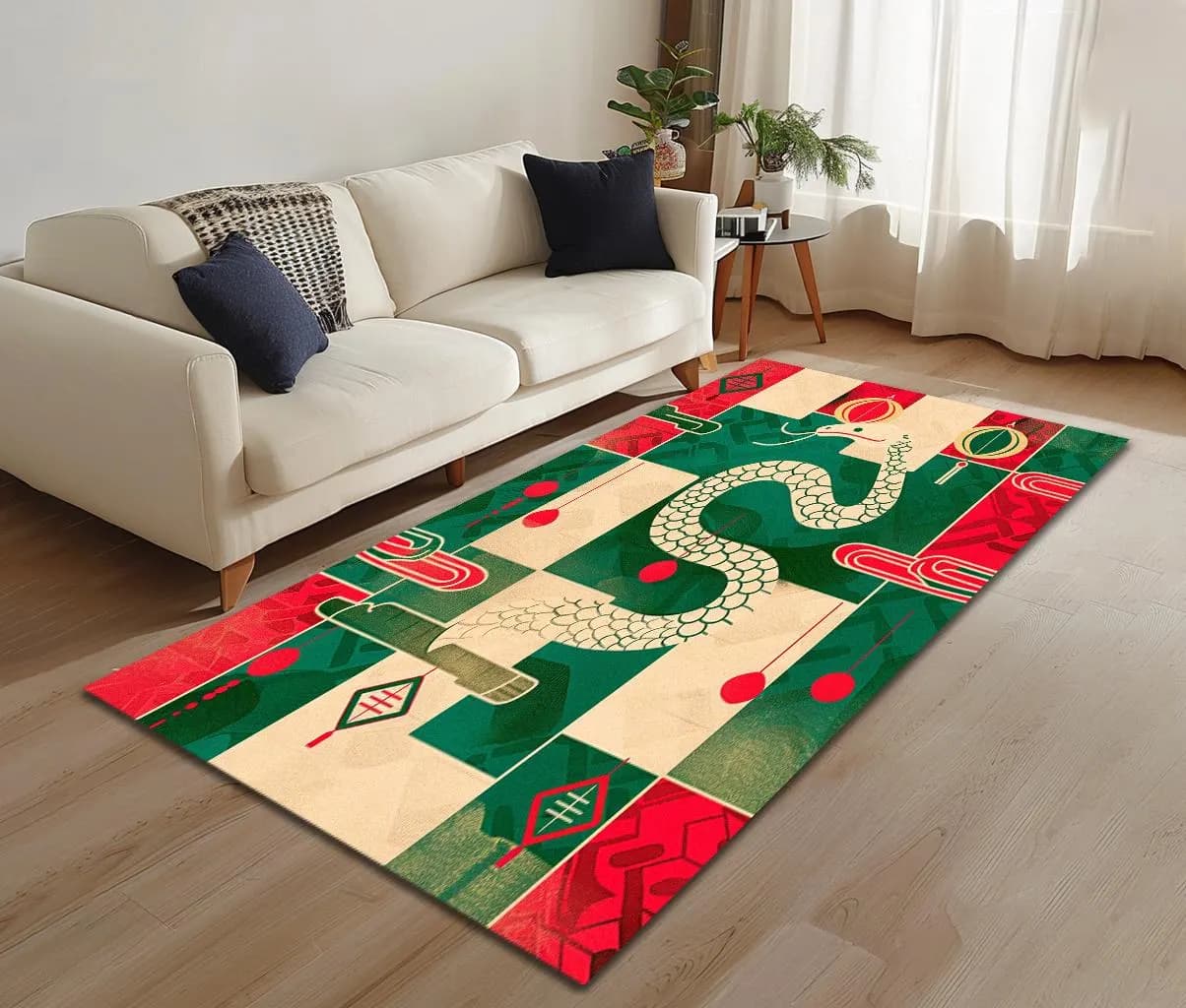 Snake pattern rug, Contemporary rug, Floor covering rug, Rug for outdoor, Luxurious rug, Stain resistant rug, Anti slip back rug, RB-1172